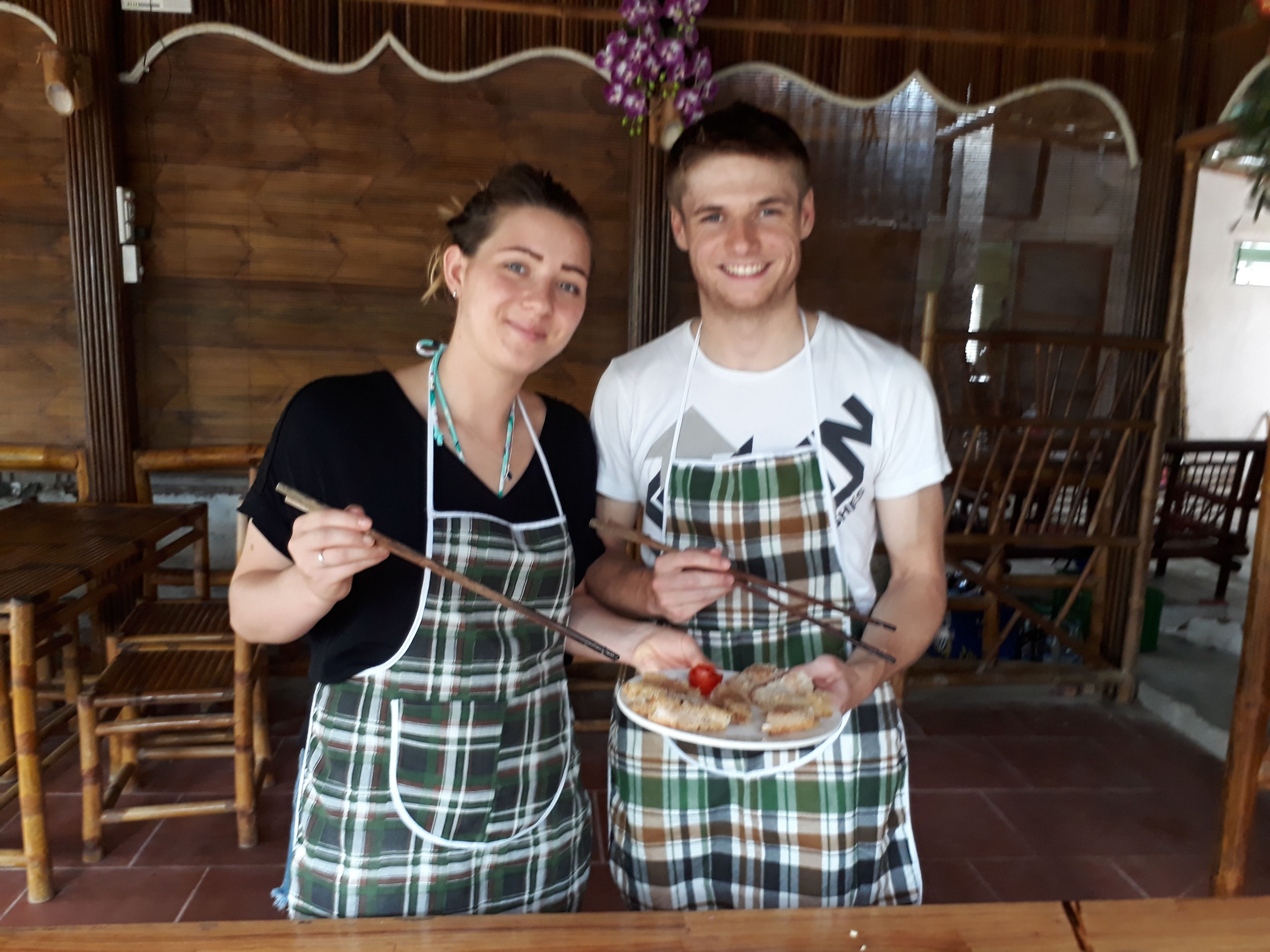 Eco Cooking Class & Fishing Tour on Bamboo Basket Boat