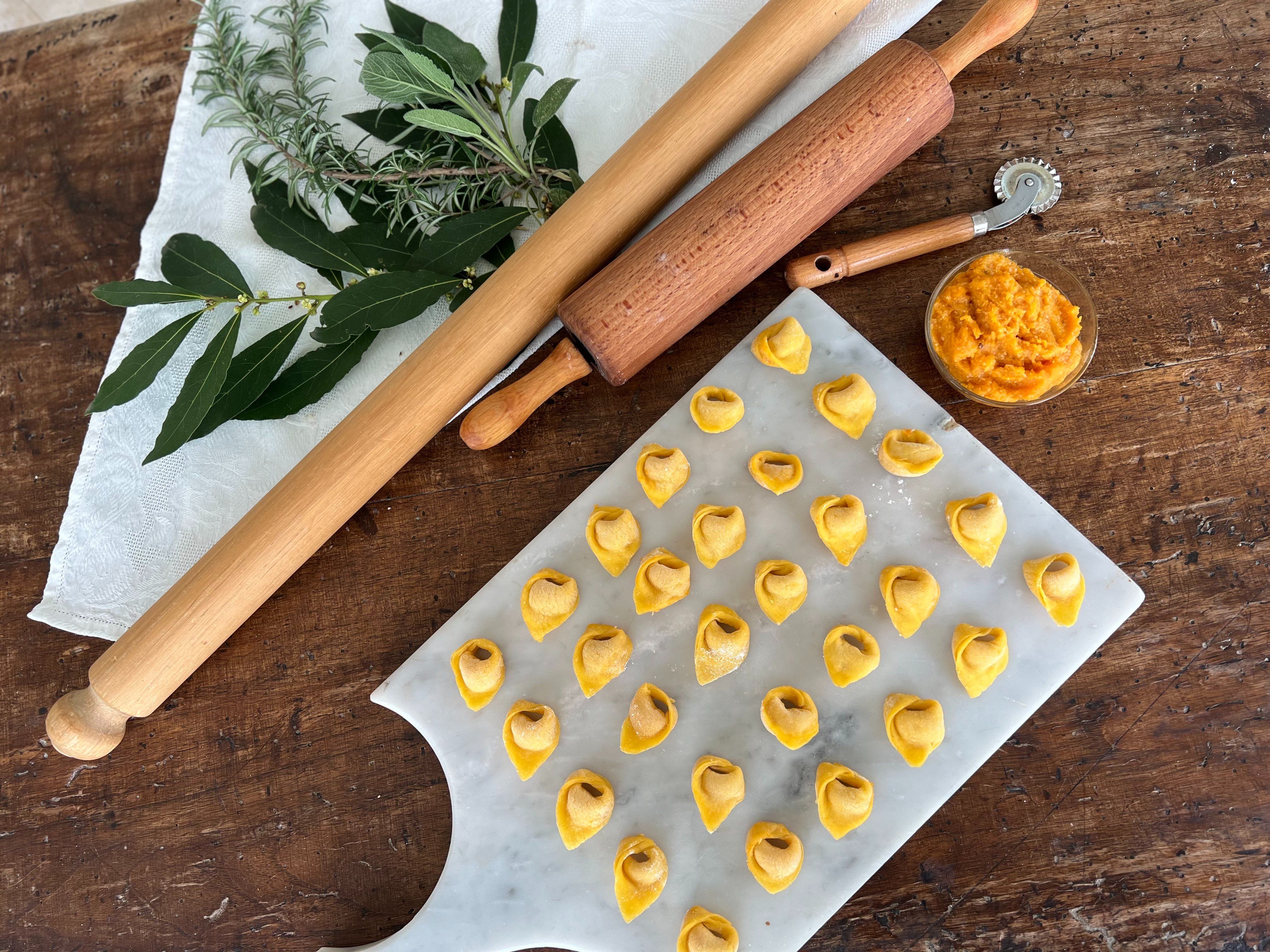 A Culinary Experience Featuring Classic Emilian Pumpkin Tortelloni