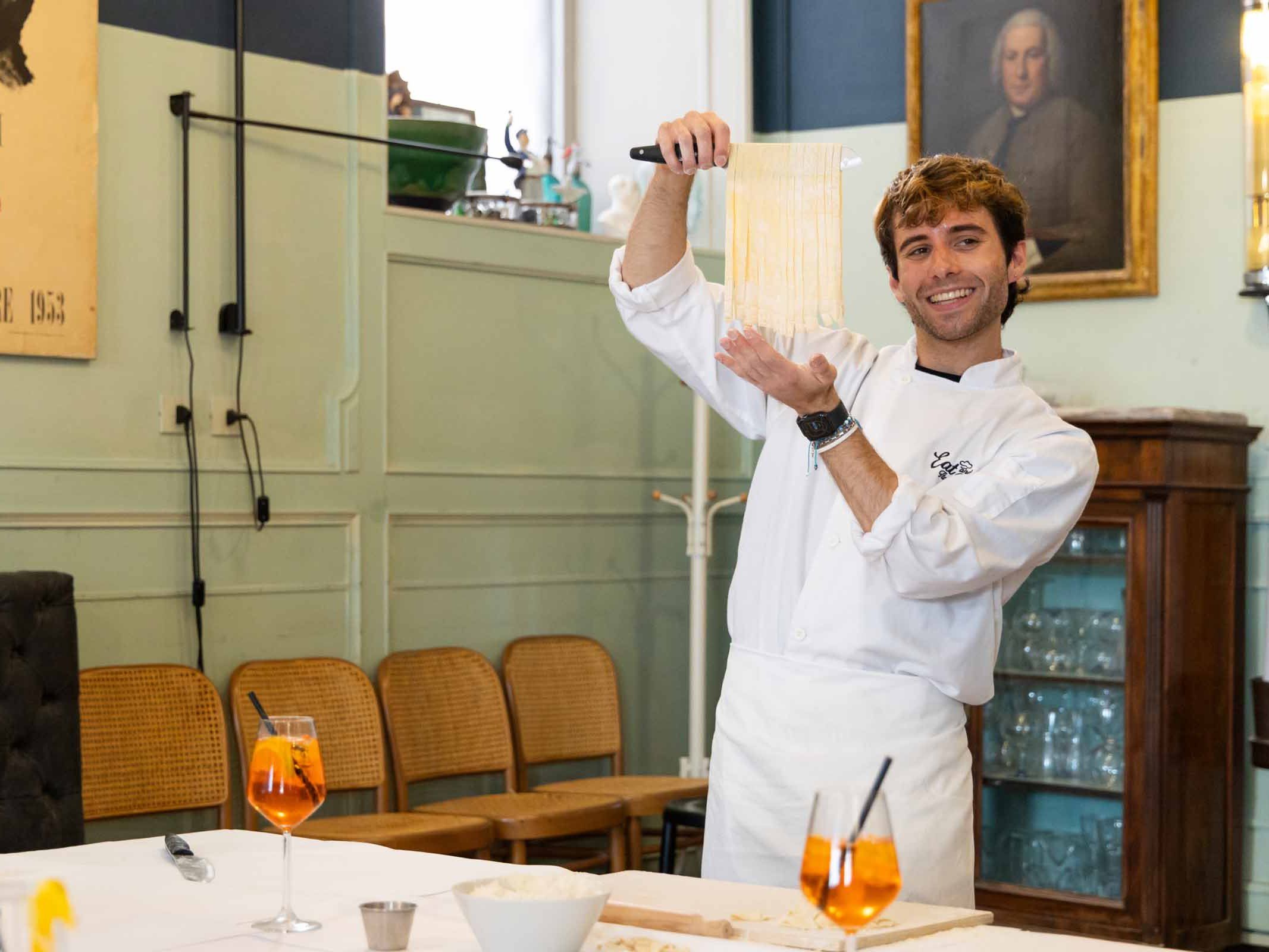 Enjoy Spritz and Pasta Making in Piazza Navona – Workshop of Spritz and Pasta