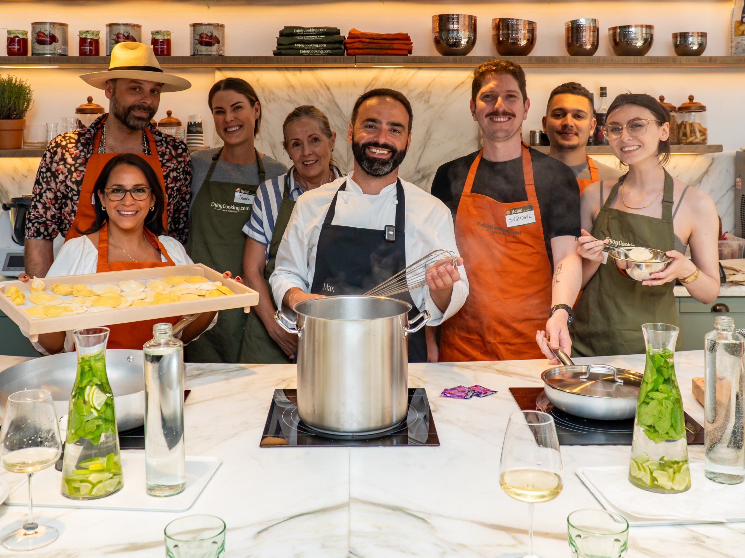 Farmer's Market Tour & Authentic Pasta-Making Experience with Fine Italian Wine