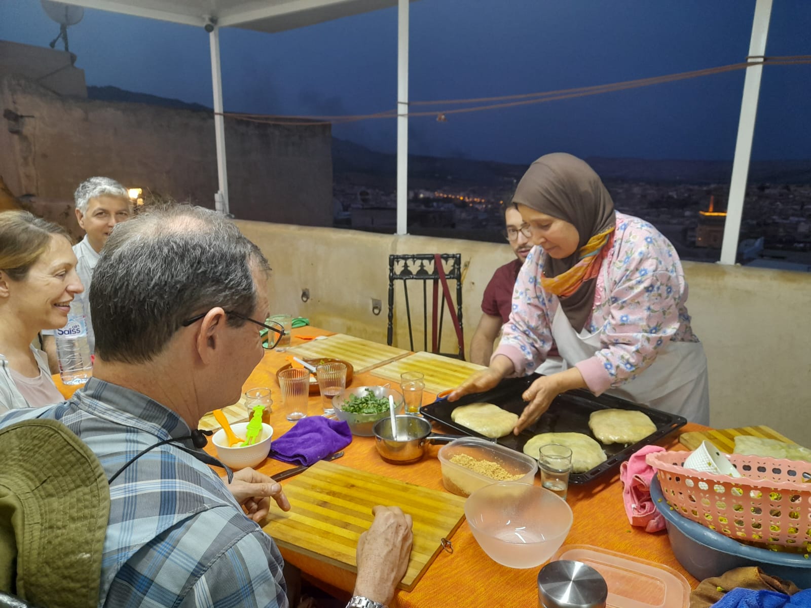 Rooftop Cooking Class in Medina with Grandmother Fatima