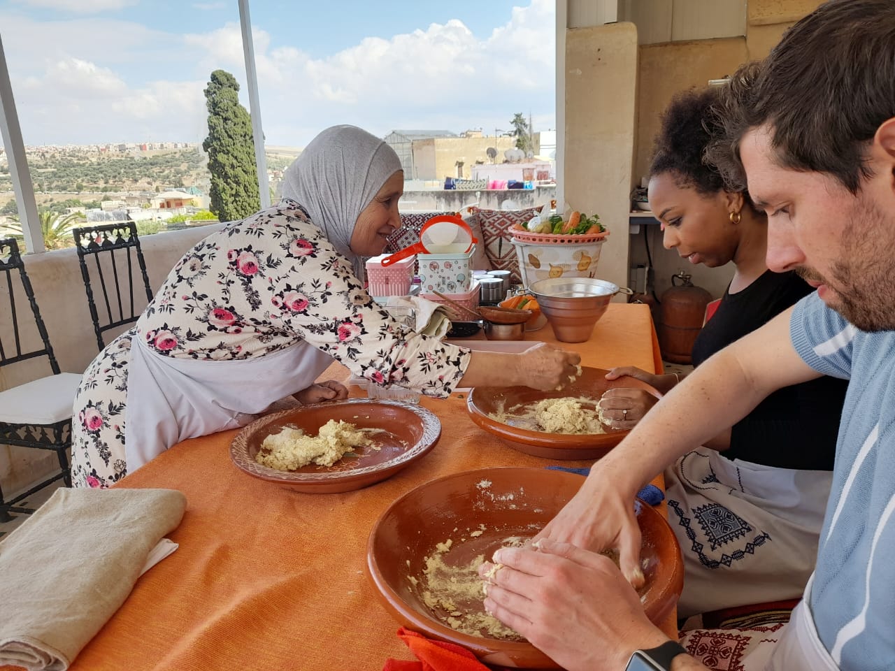 Rooftop Cooking Class in Medina with Grandmother Fatima