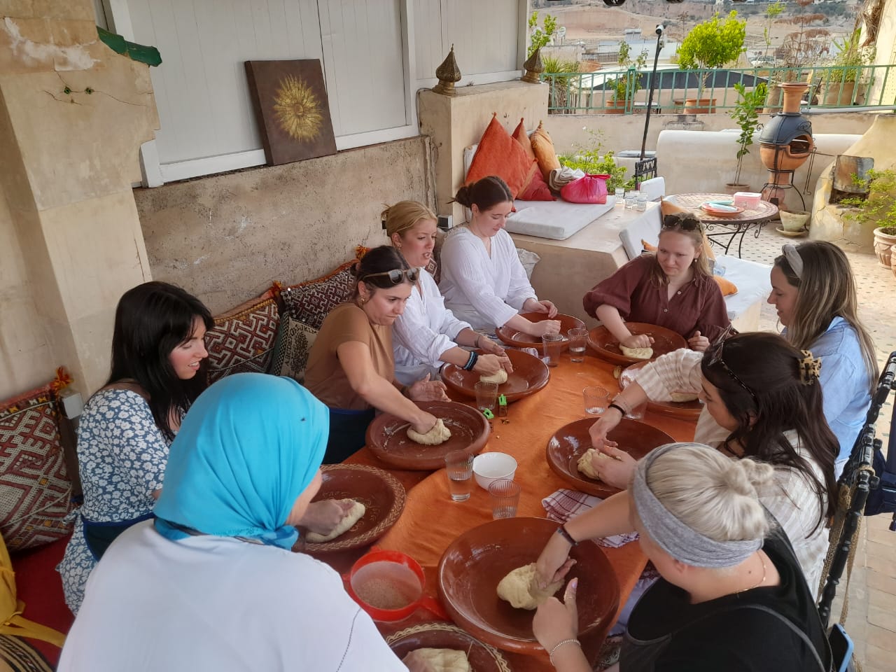 Rooftop Cooking Class in Medina with Grandmother Fatima