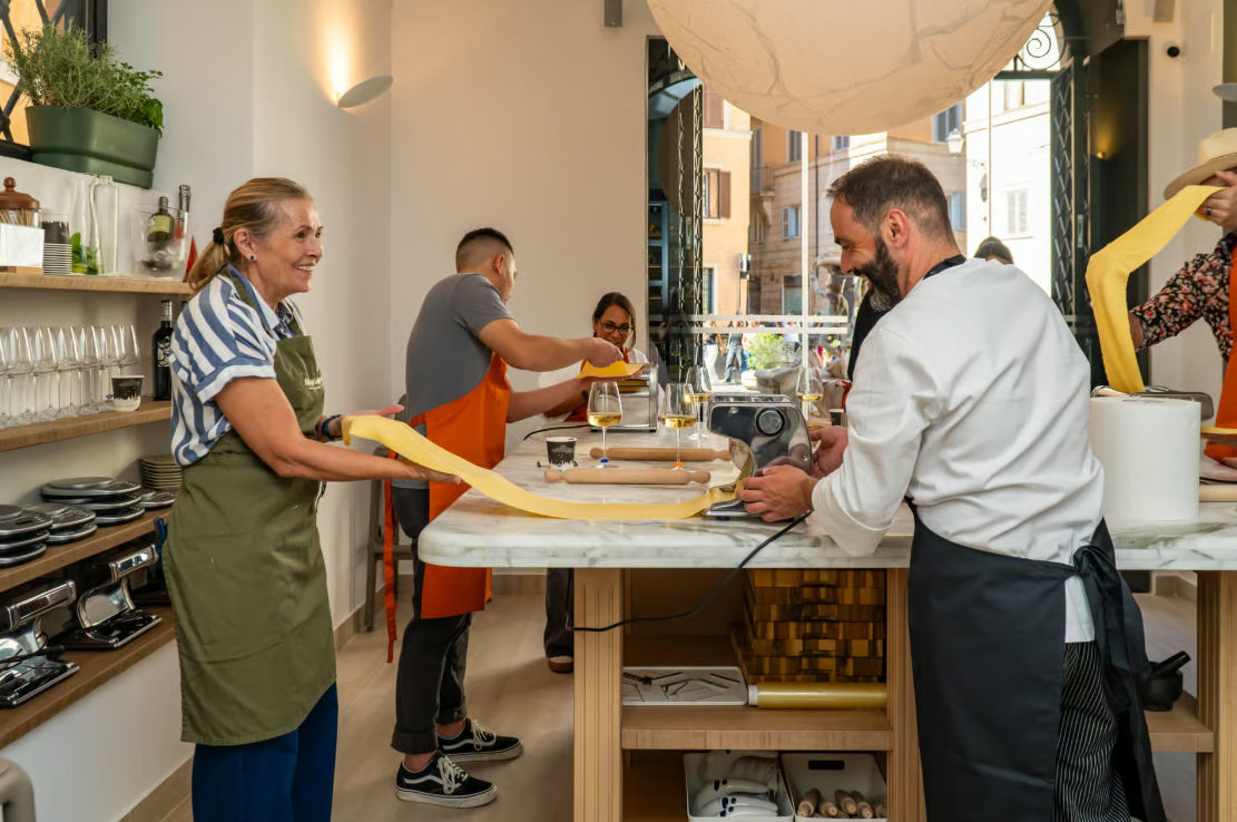 From Market to Table: Private Farmer’s Market Tour & Fresh Pasta Making Experience in Piazza Mattei  (Up to 12 Guests)