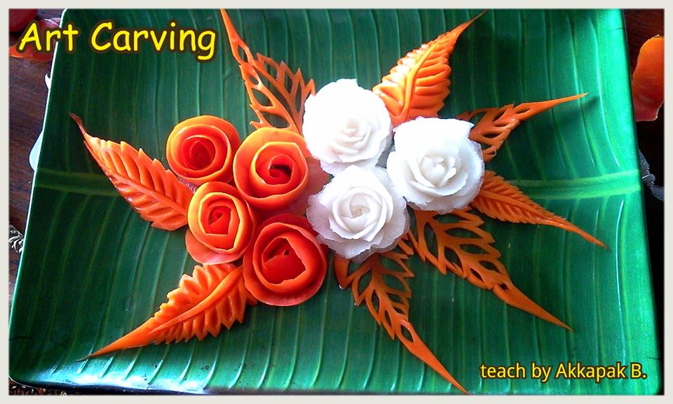 Fruit And Vegetable Carving program with Thai Master Chef at Sukho Cuisine Koh Lanta