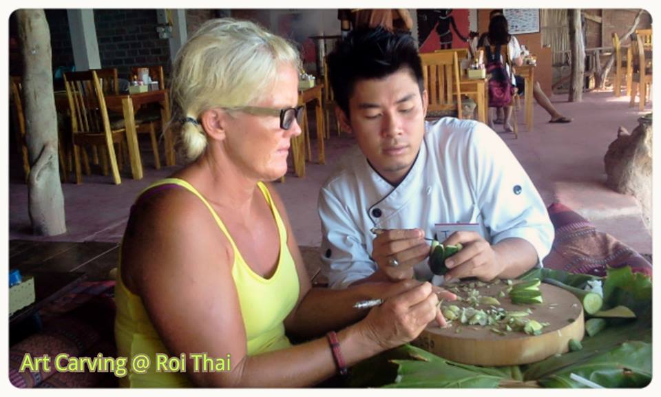 Fruit And Vegetable Carving program with Thai Master Chef at Sukho Cuisine Koh Lanta