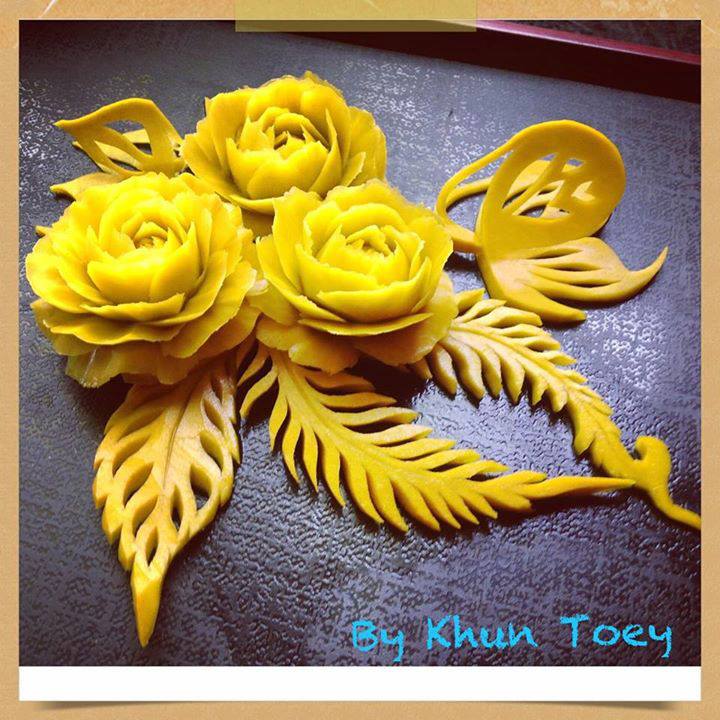 Fruit And Vegetable Carving program with Thai Master Chef at Sukho Cuisine Koh Lanta