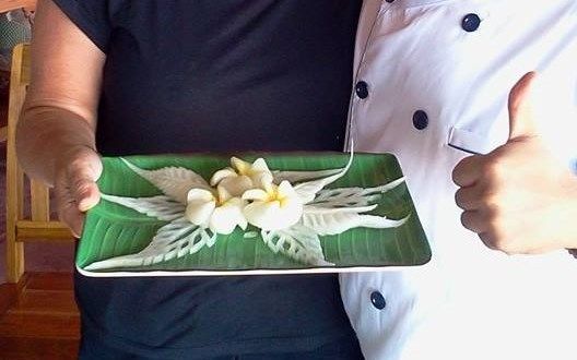 Fruit And Vegetable Carving program with Thai Master Chef at Sukho Cuisine Koh Lanta
