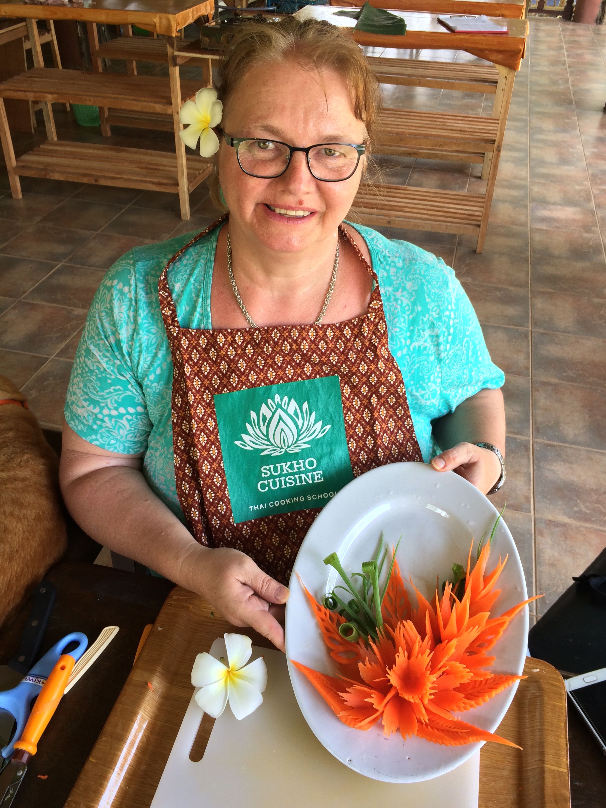 Fruit And Vegetable Carving program with Thai Master Chef at Sukho Cuisine Koh Lanta