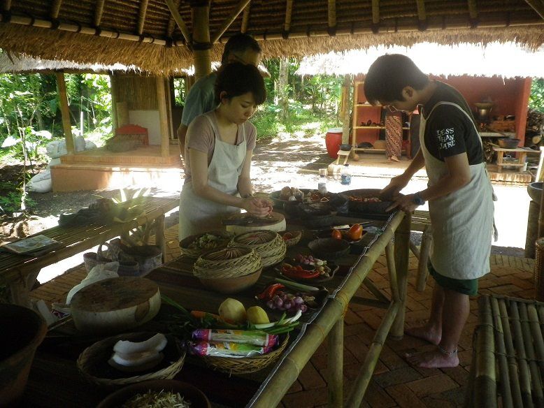 Organic Farm Rice Paddy Balinese Cooking Class Book and 