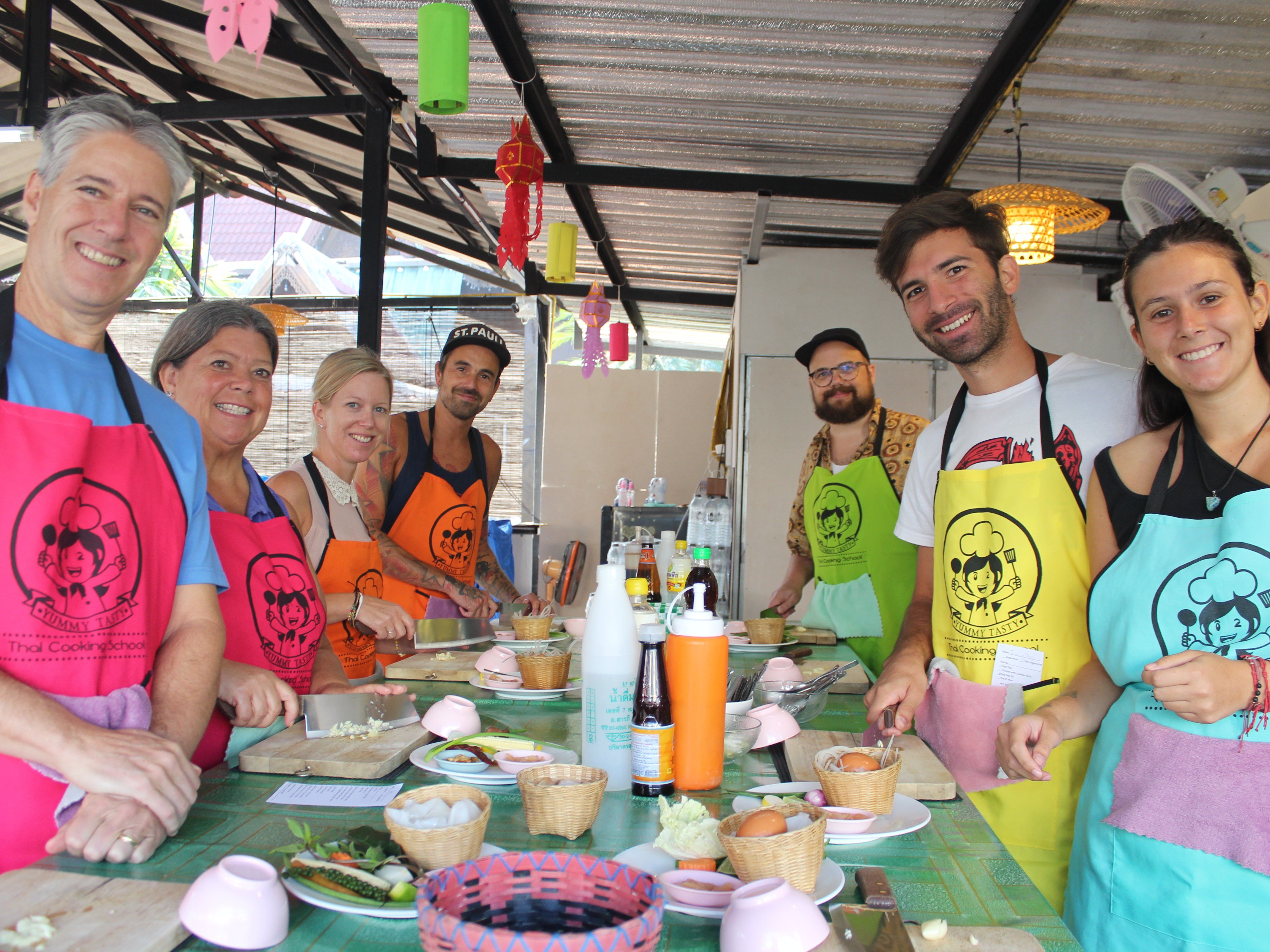 Half day cooking class with Yummy Tasty Thai Cooking School