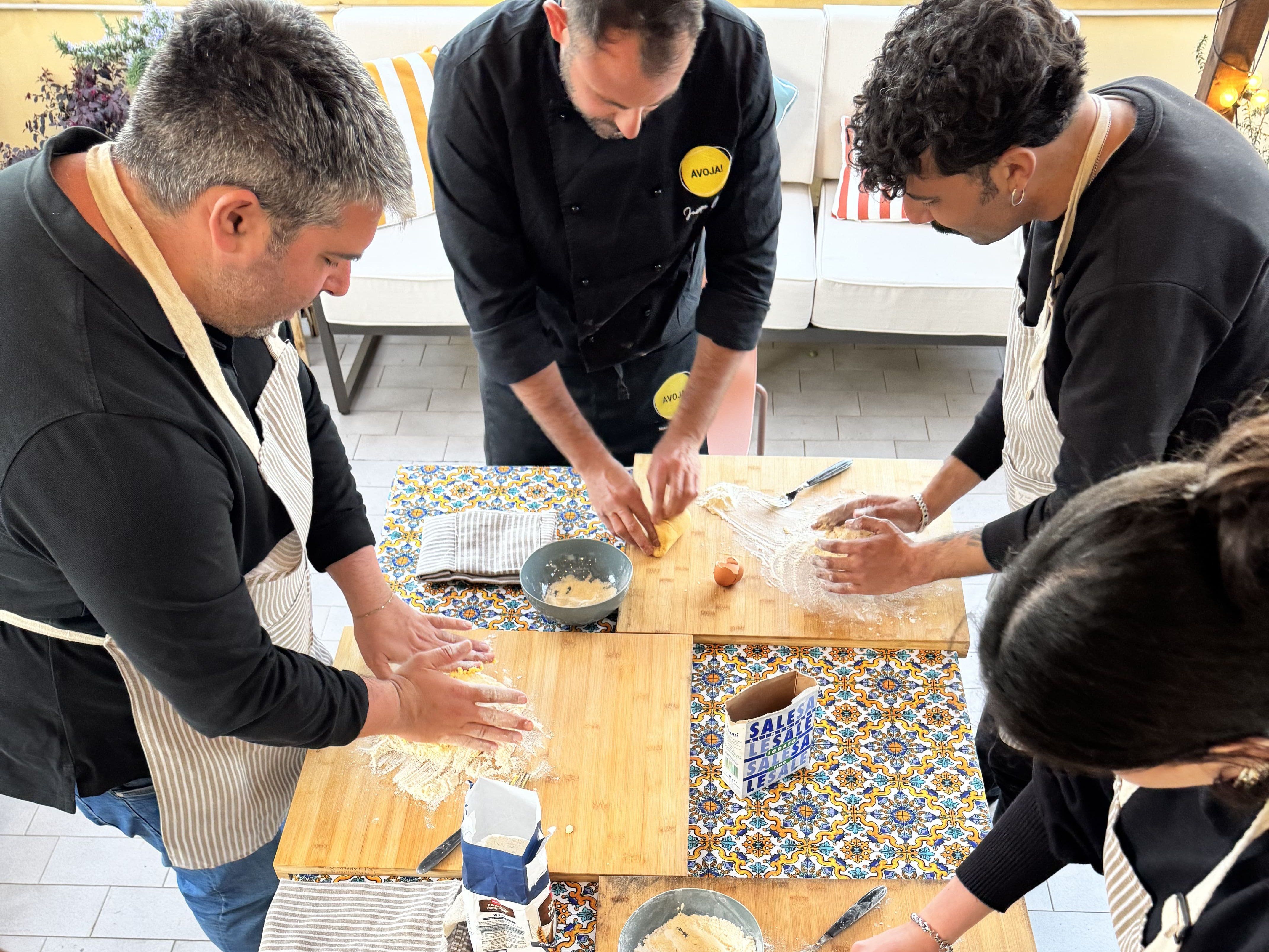 Fresh Pasta Making Class on a Private Terrace Near the Vatican Museums