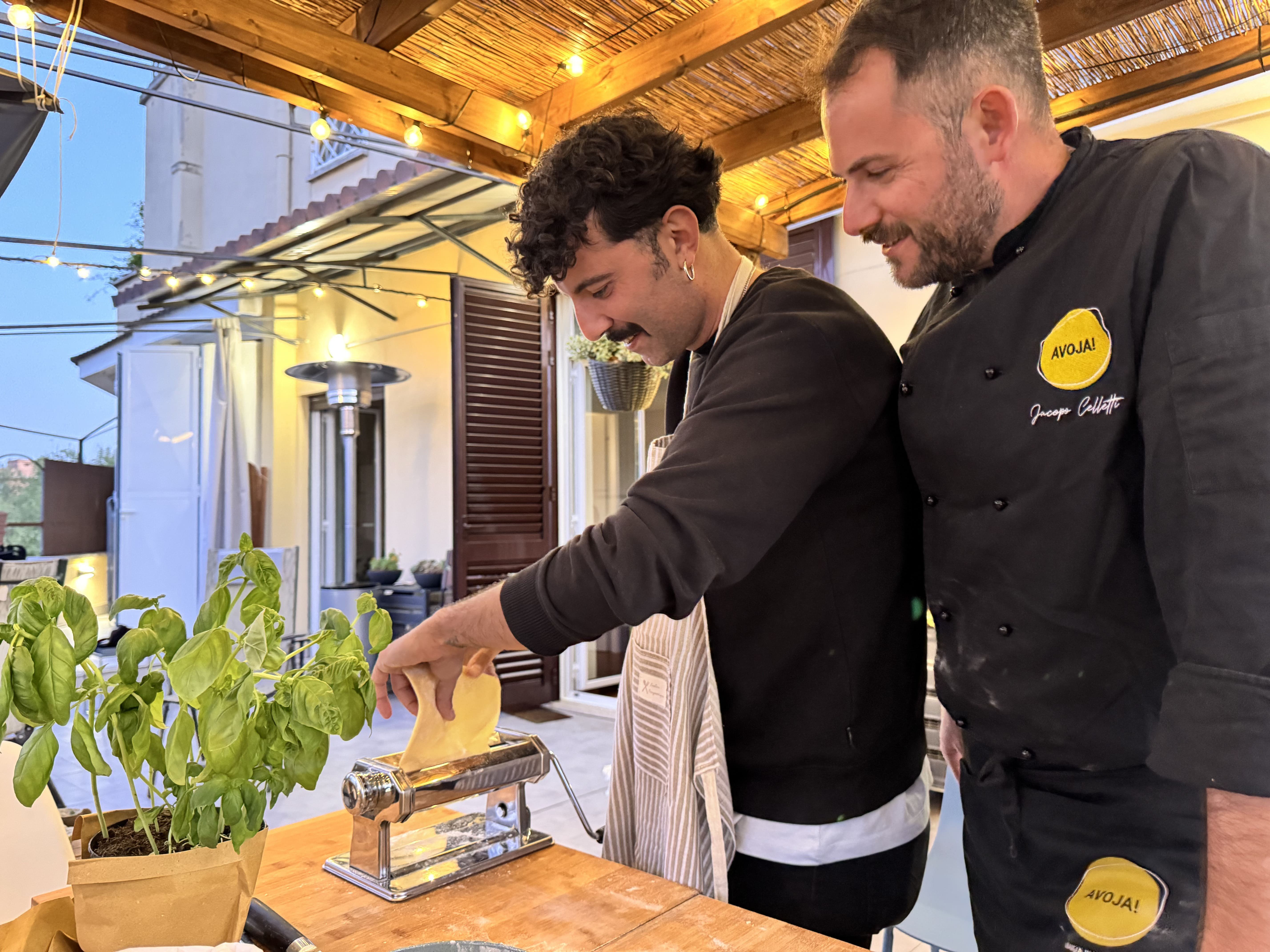 Fresh Pasta Making Class on a Private Terrace Near the Vatican Museums