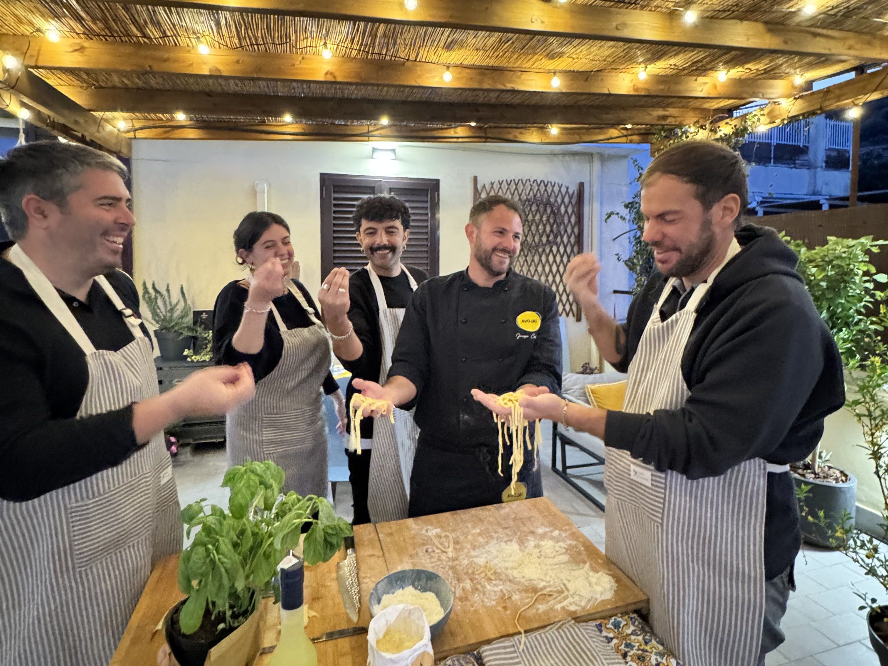 Fresh Pasta Making Class on a Private Terrace Near the Vatican Museums