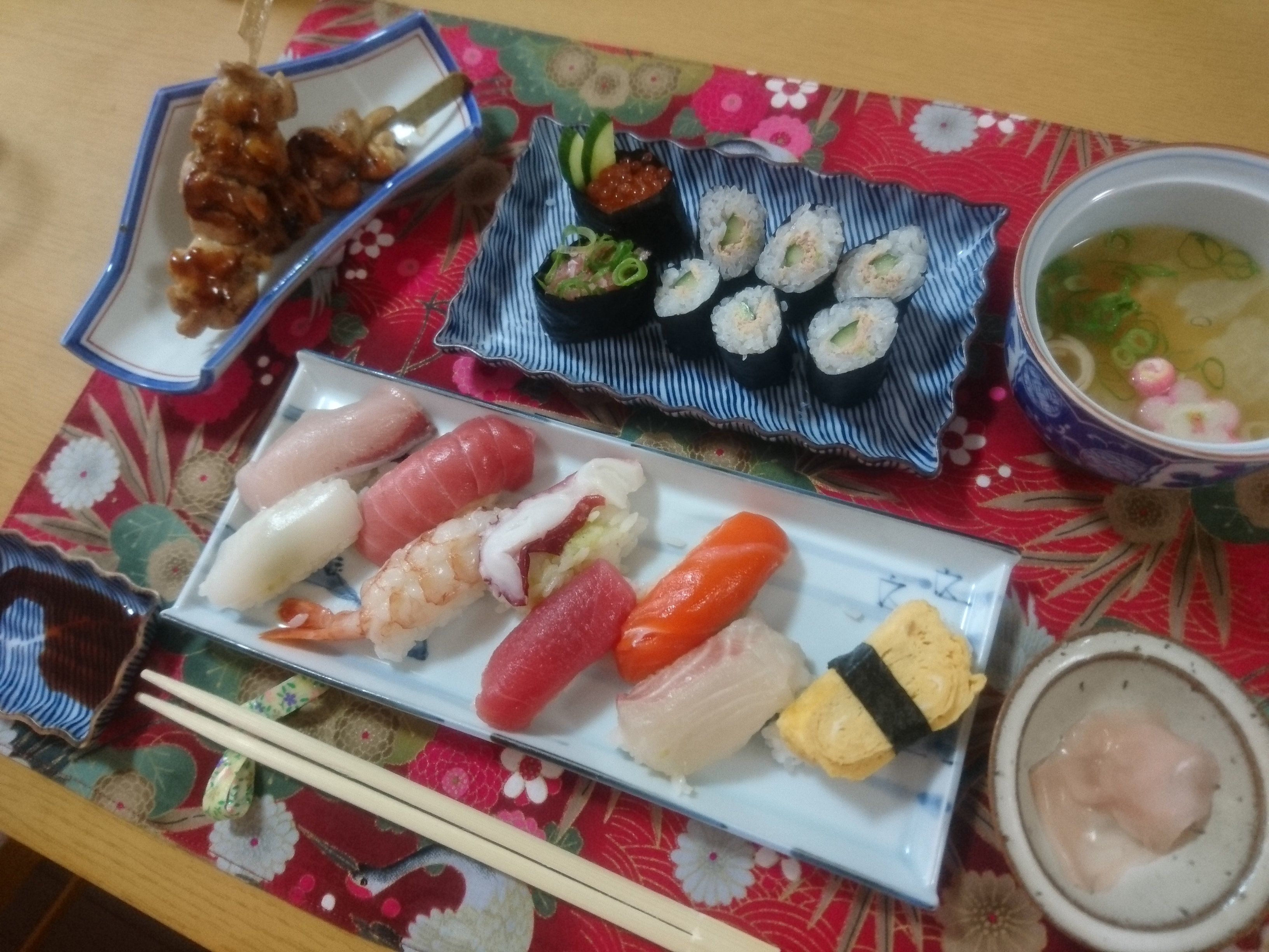 Hands-on Experience Authentic Sushi Course Dishes
