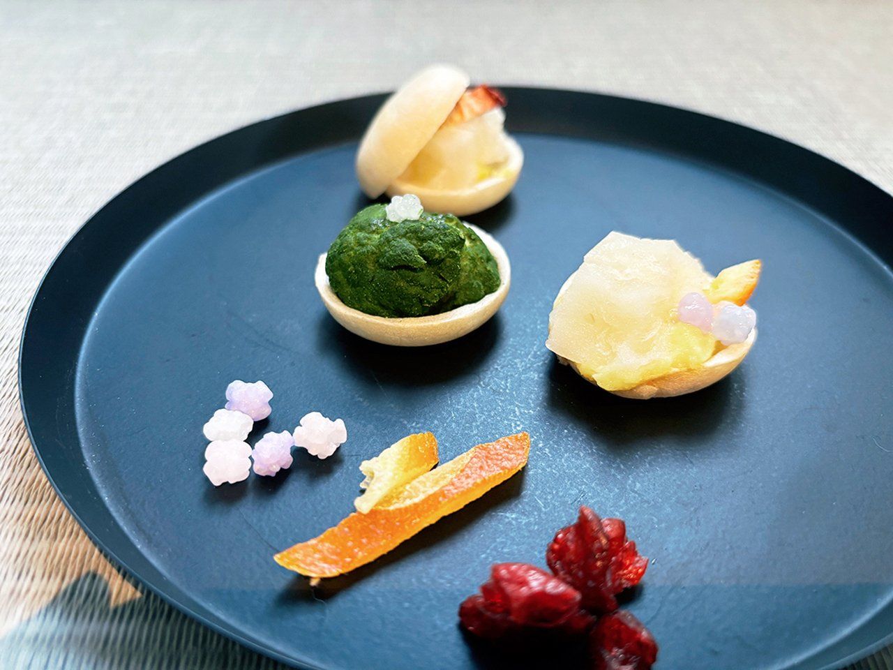 Uchiwa Fan Making with Matcha Latte and Japanese Sweets