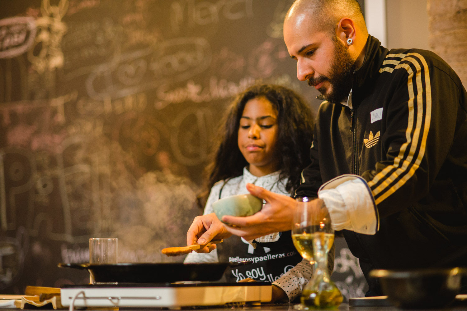 Hands-on Paella Class at The Paella Club Barcelona!