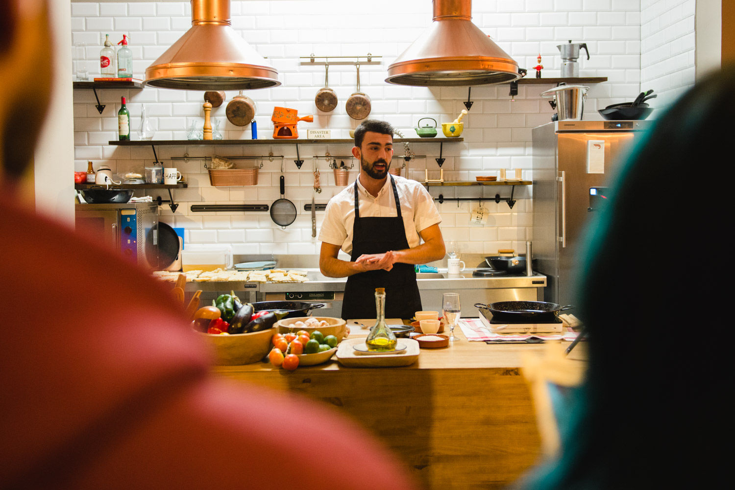 Hands-on Paella Class at The Paella Club Barcelona!