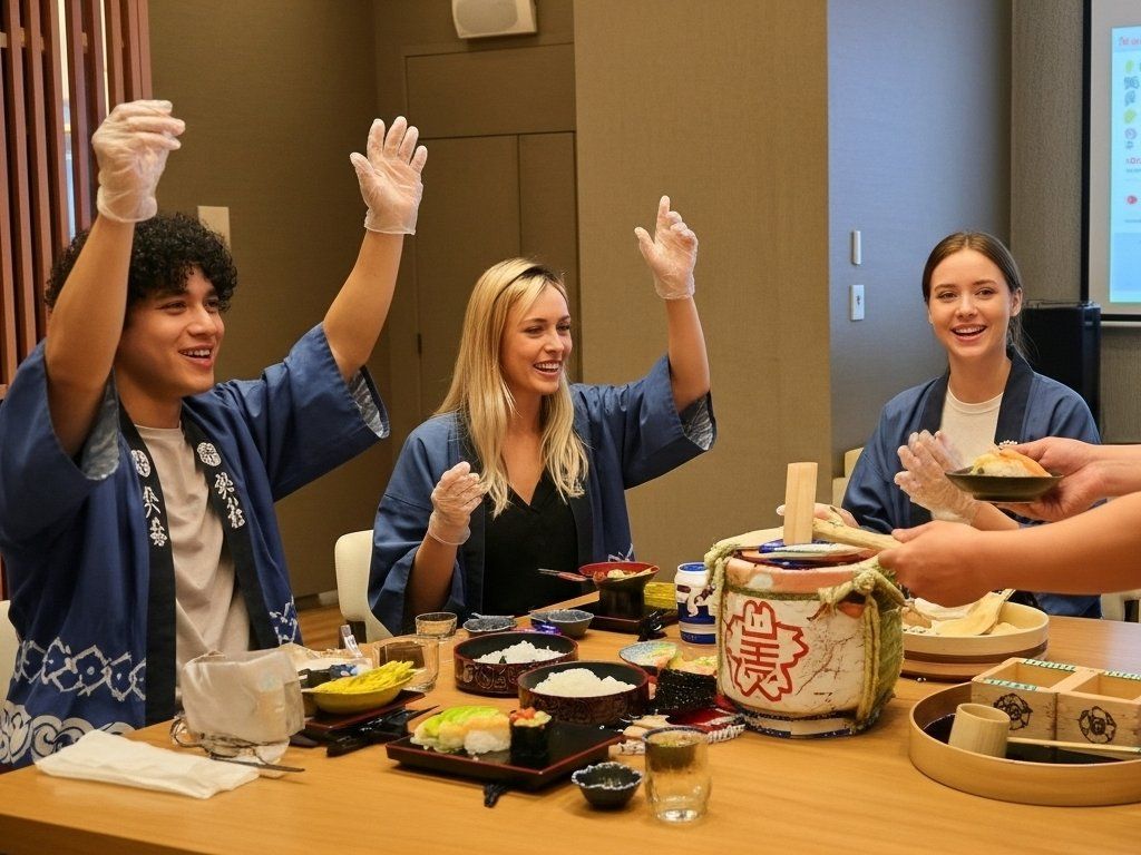 Tokyo Sushi-making: Sake Ceremony & Whisk Matcha