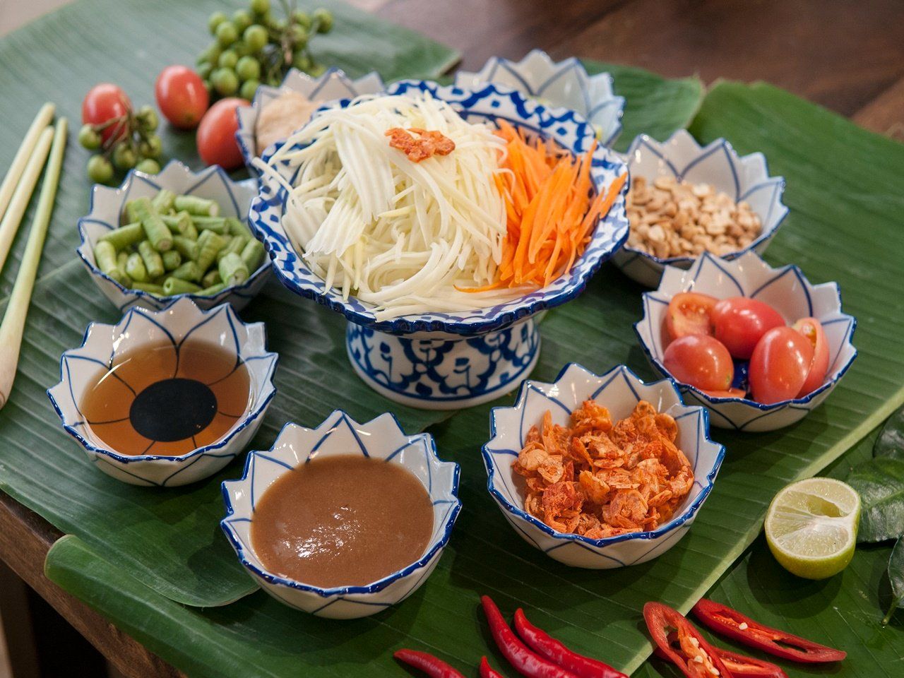 Aula prática de culinária tailandesa e visita ao mercado em Phuket
