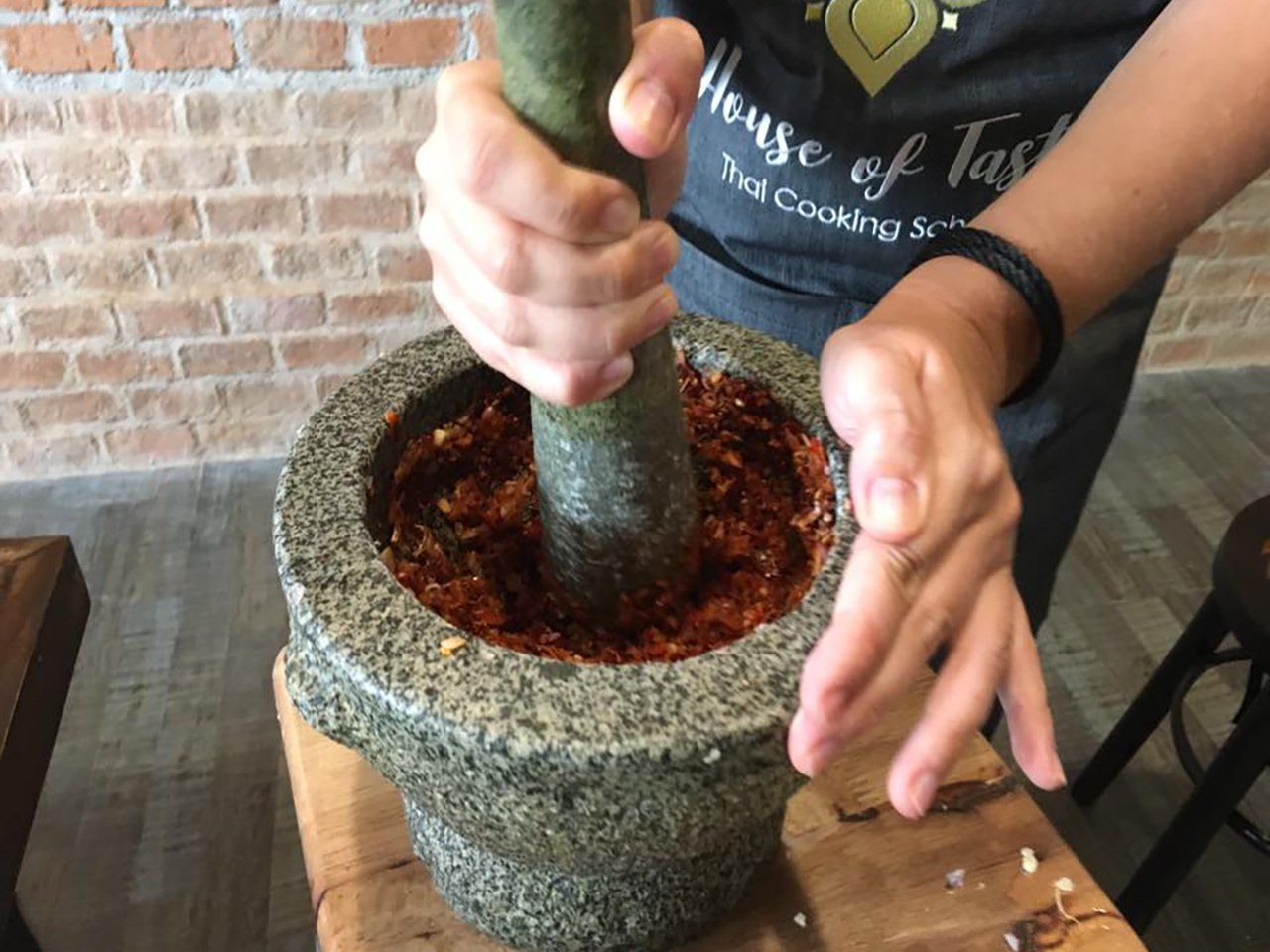 Hands-on Thai Cooking Class & Market Tour in Sukhumvit Pizza