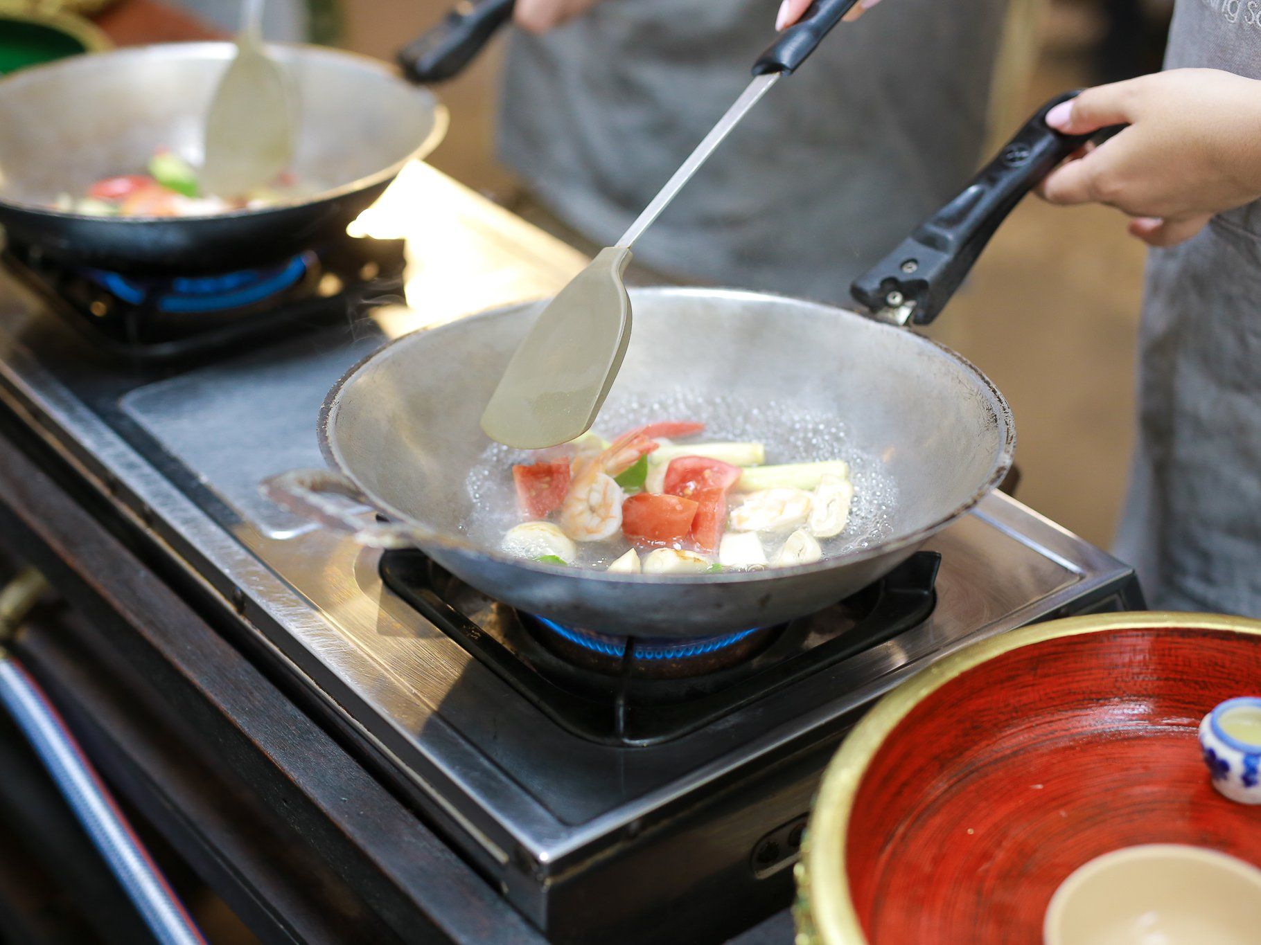 Cours pratique de cuisine thaïlandaise et visite du marché de Sukhumvit