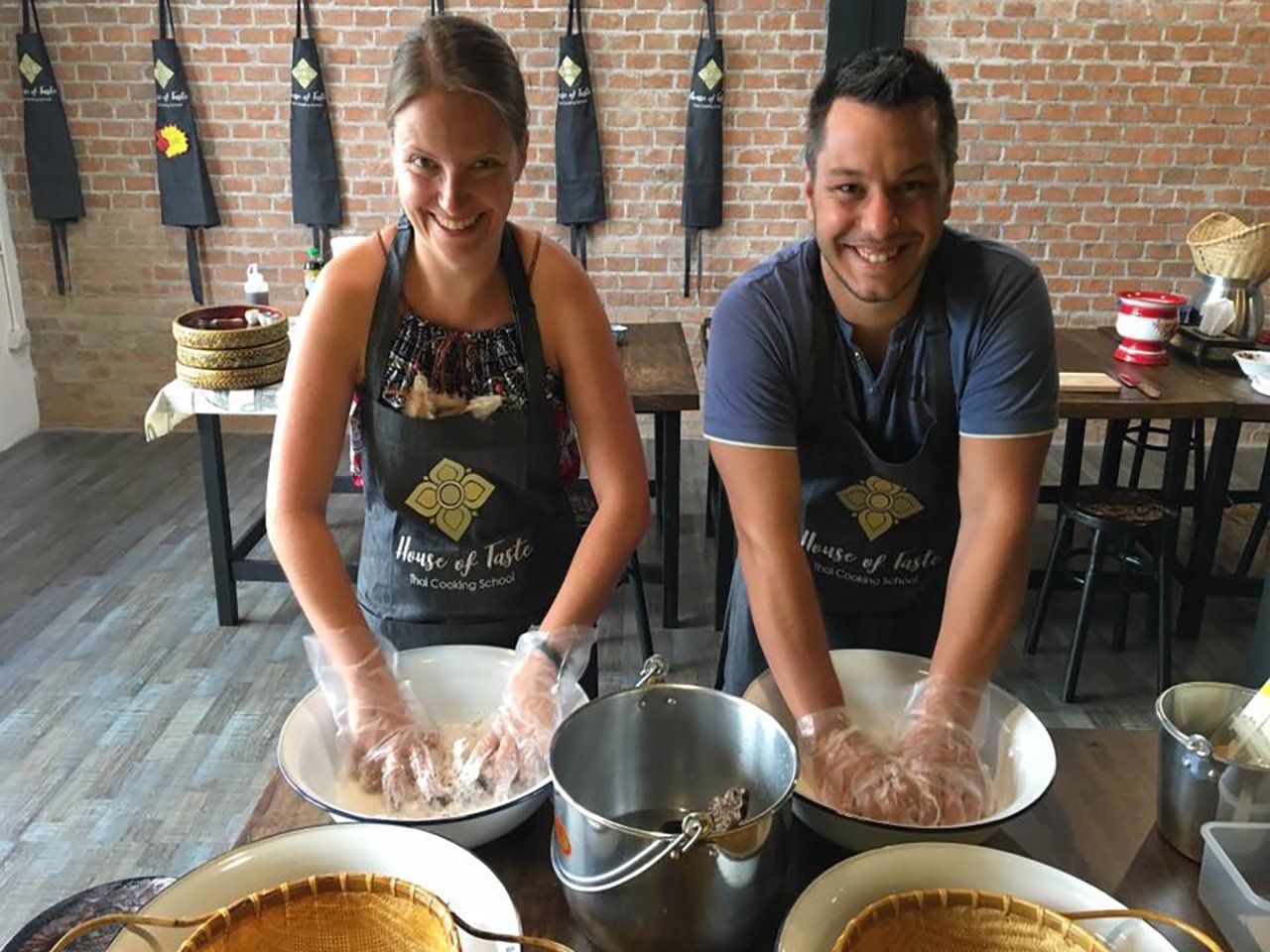 Hands-on Thai Cooking Class & Market Tour in Sukhumvit Pizza