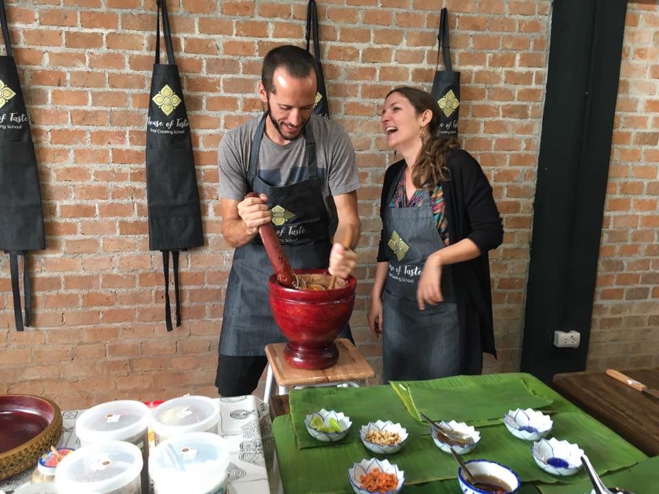 Hands-on Authentic Thai Cooking Class at House of Taste Silom with Morning Market Tour