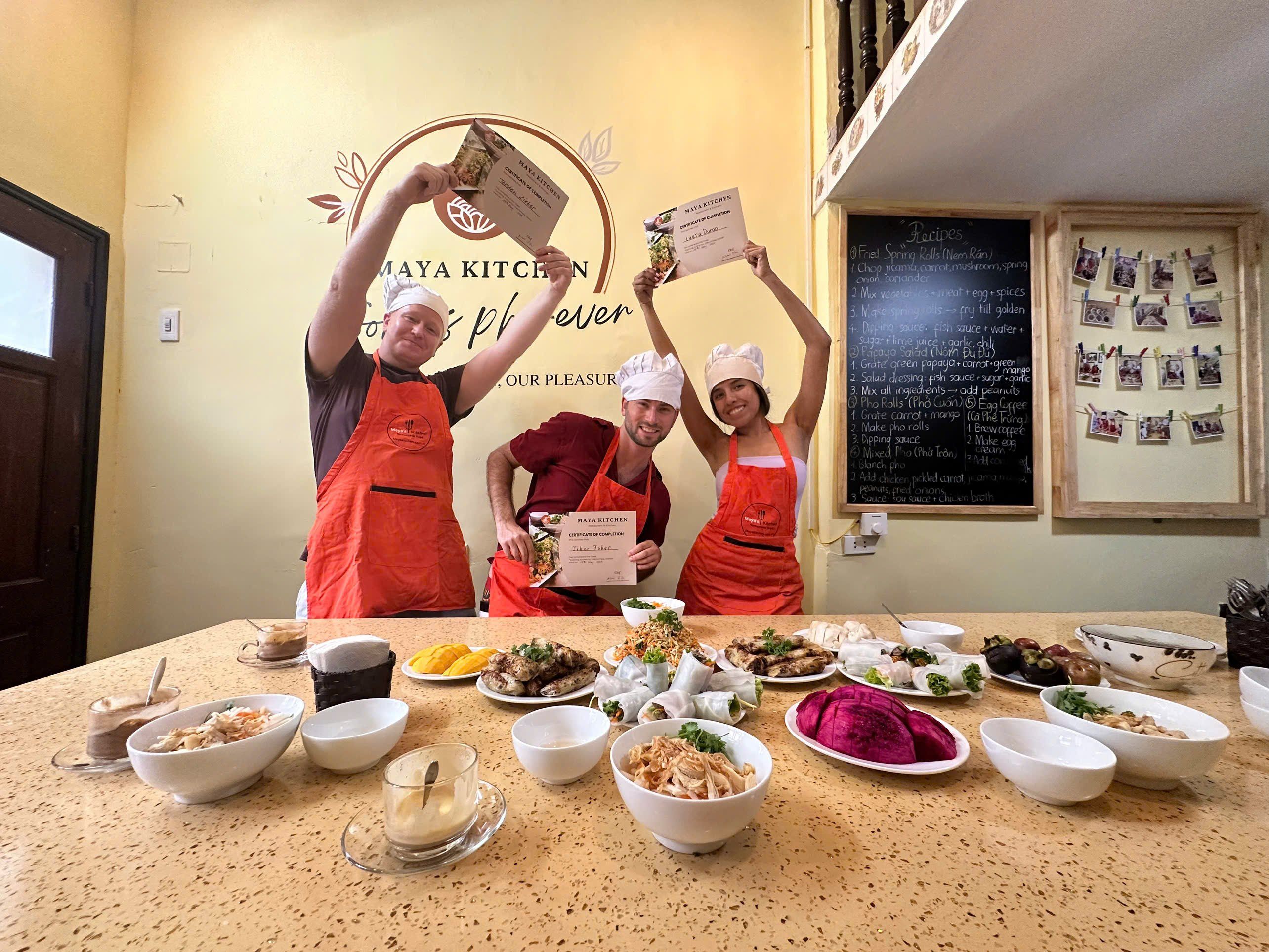 Discover Hanoi Cuisine: Maya Kitchen Cooking Class & Market Tour