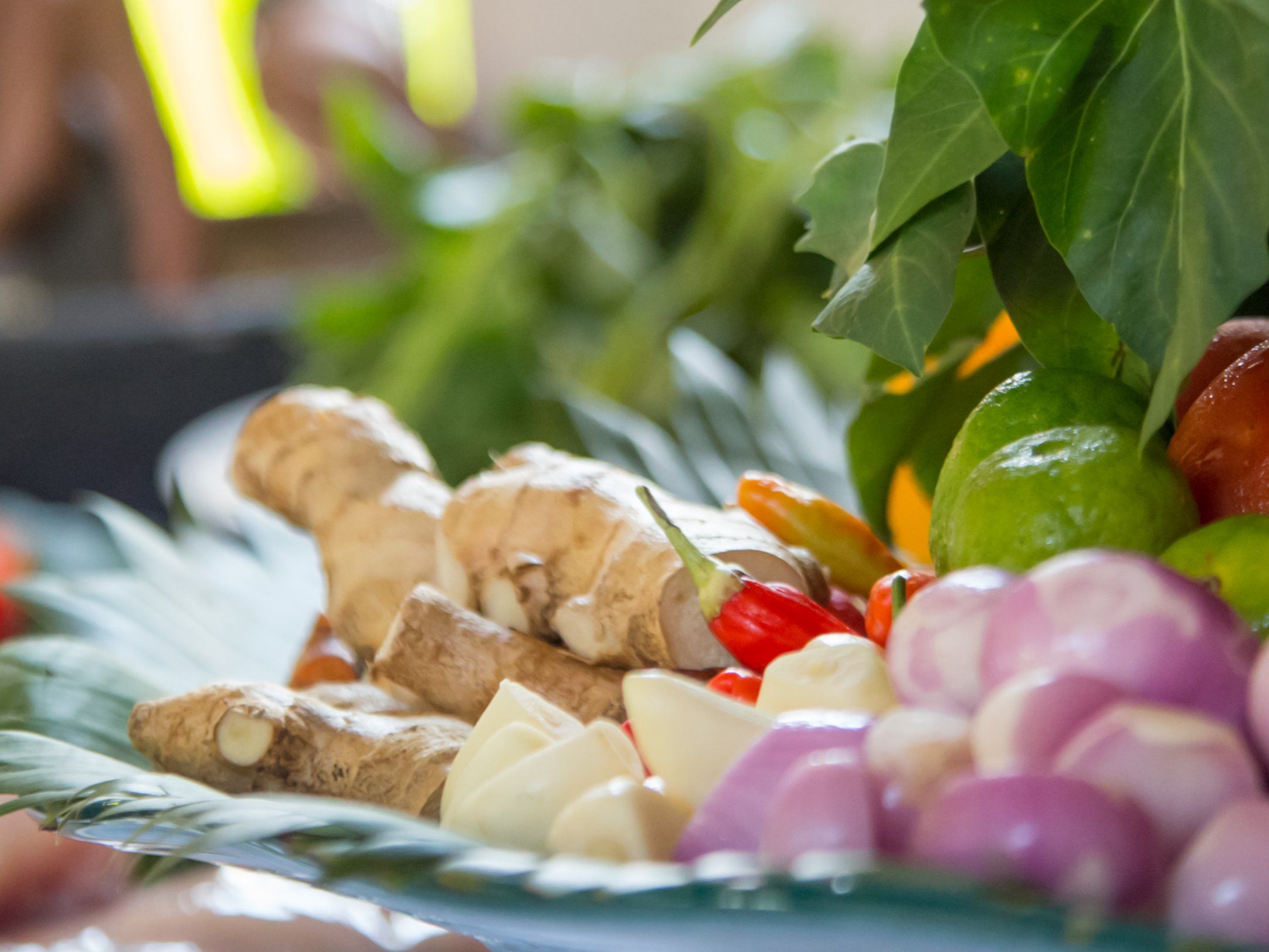Private Cooking Class with Garden and Market Tour in a Tranquil Resort