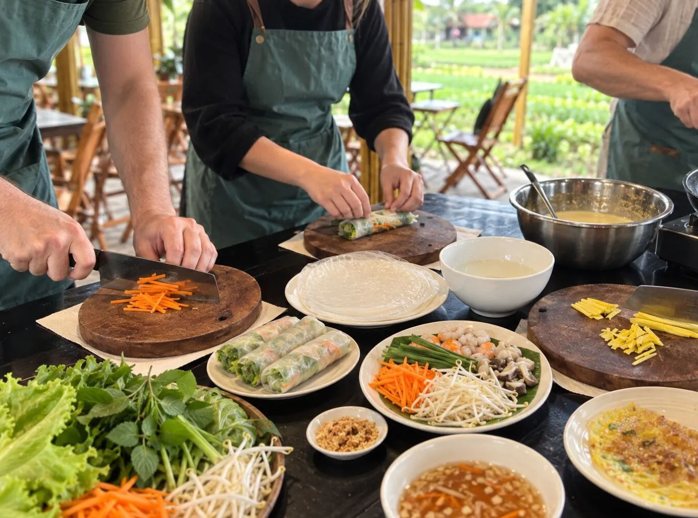 Family-Run Vietnamese Cooking Experience in Tra Que Village