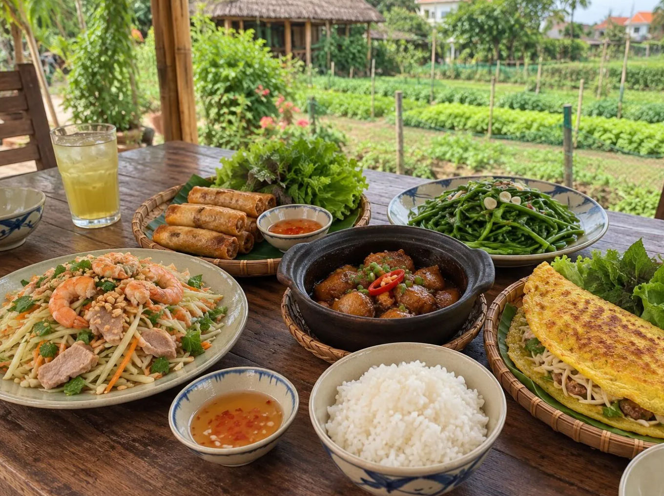 Family-Run Vietnamese Cooking Experience in Tra Que Village