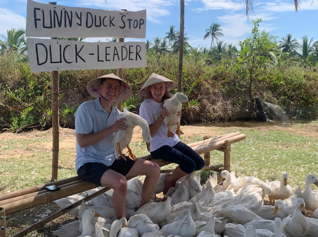 Eendenboerderij in Hoi An en lantaarn maken