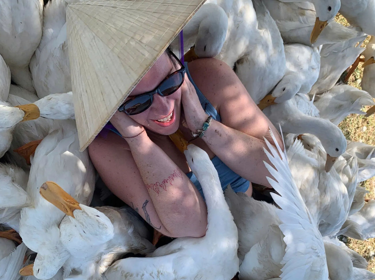 Eendenboerderij in Hoi An en lantaarn maken