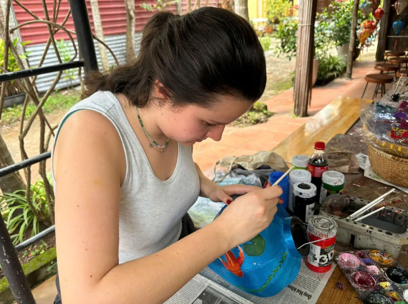 Eendenboerderij in Hoi An en lantaarn maken