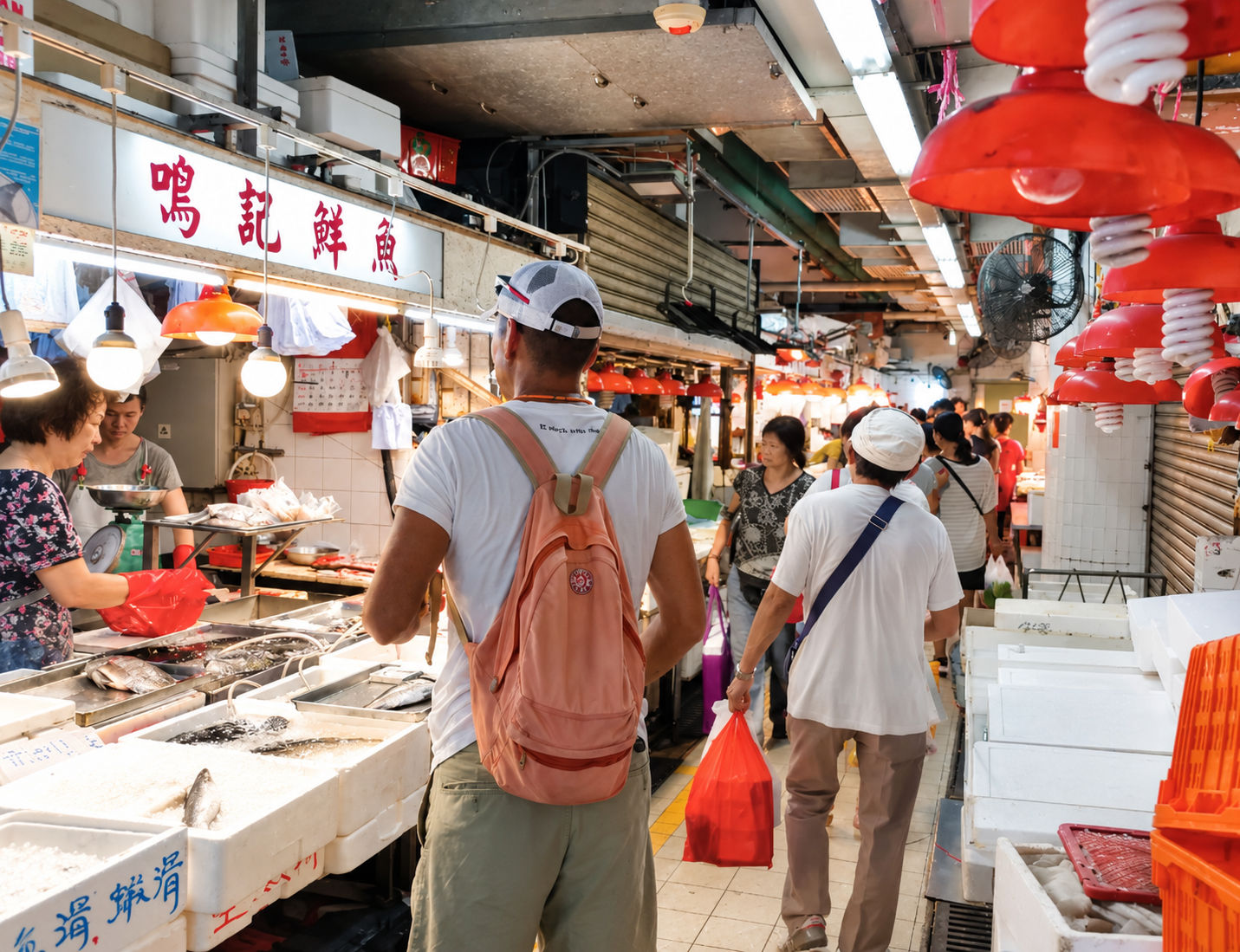 香港菜市場之旅和中國烹飪課程