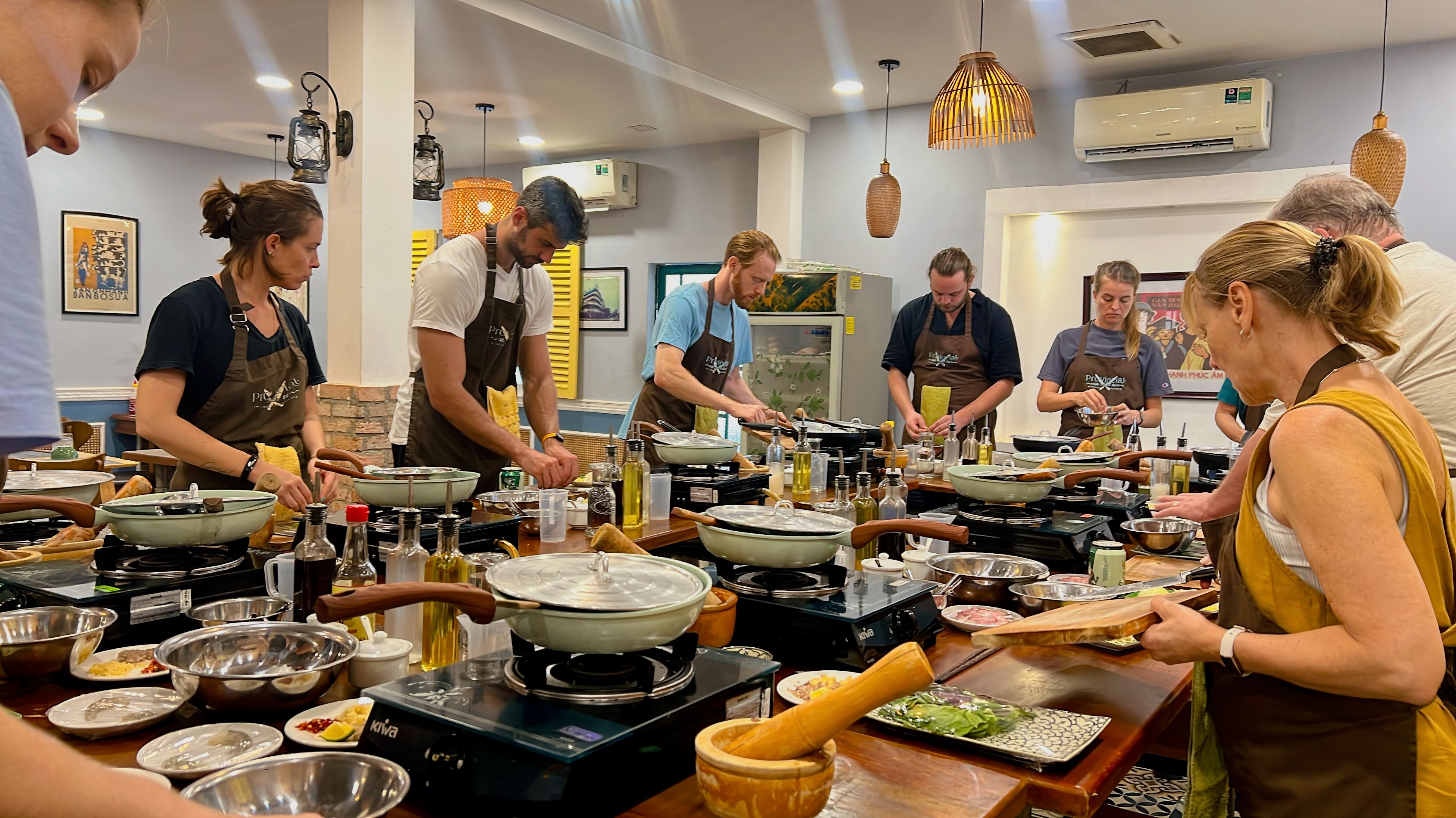 Immersive Wet Market Tour and Cooking Class with Private Cook Stations by Chef Led