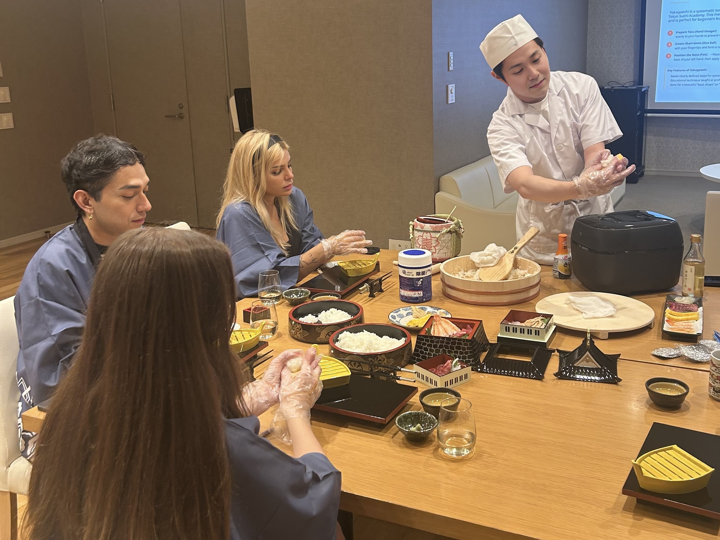Tokyo Sushi-making: Sake Ceremony & Whisk Matcha