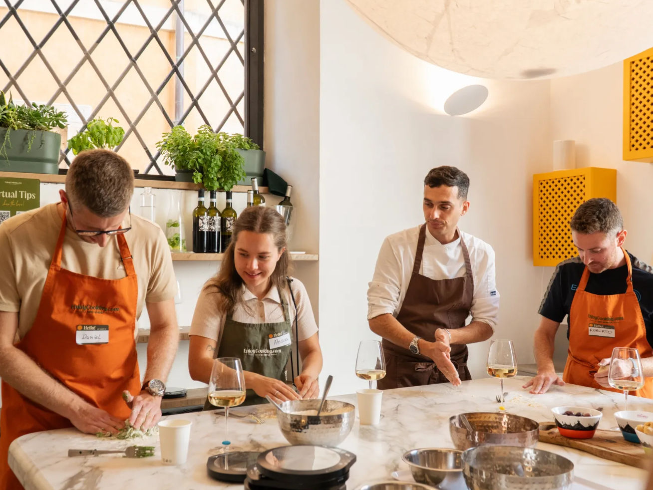 Italian Classics Cooking Class in Piazza Mattei: Pizza, Pasta & Tiramisu