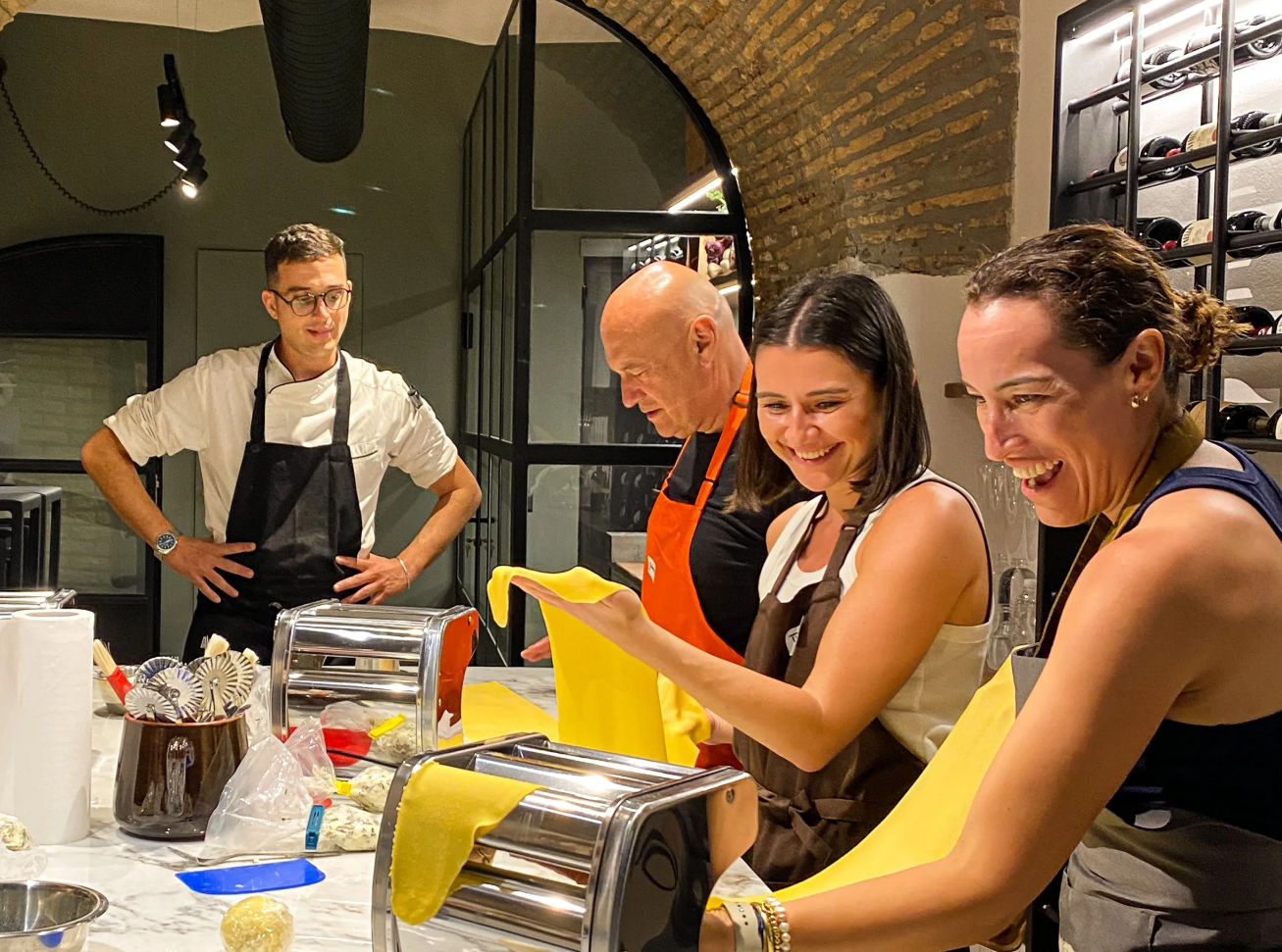 Italian Cooking Masterclass by the Colosseum: Pizza, Pasta & Tiramisu with Wine