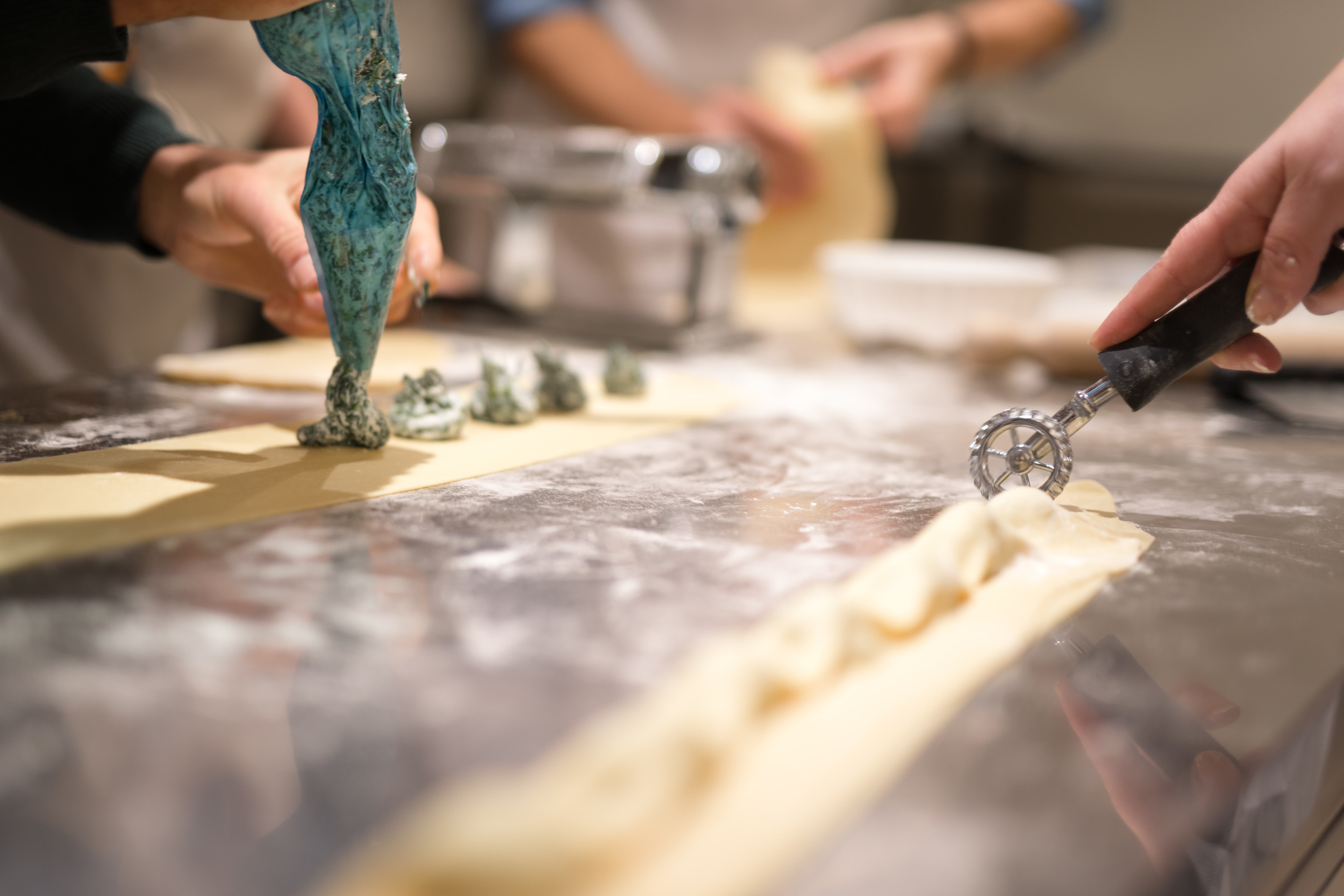 3 in 1 Fresh Pasta Class: Gnocchi, Fettuccine, Ravioli with Panna Cotta & Wine