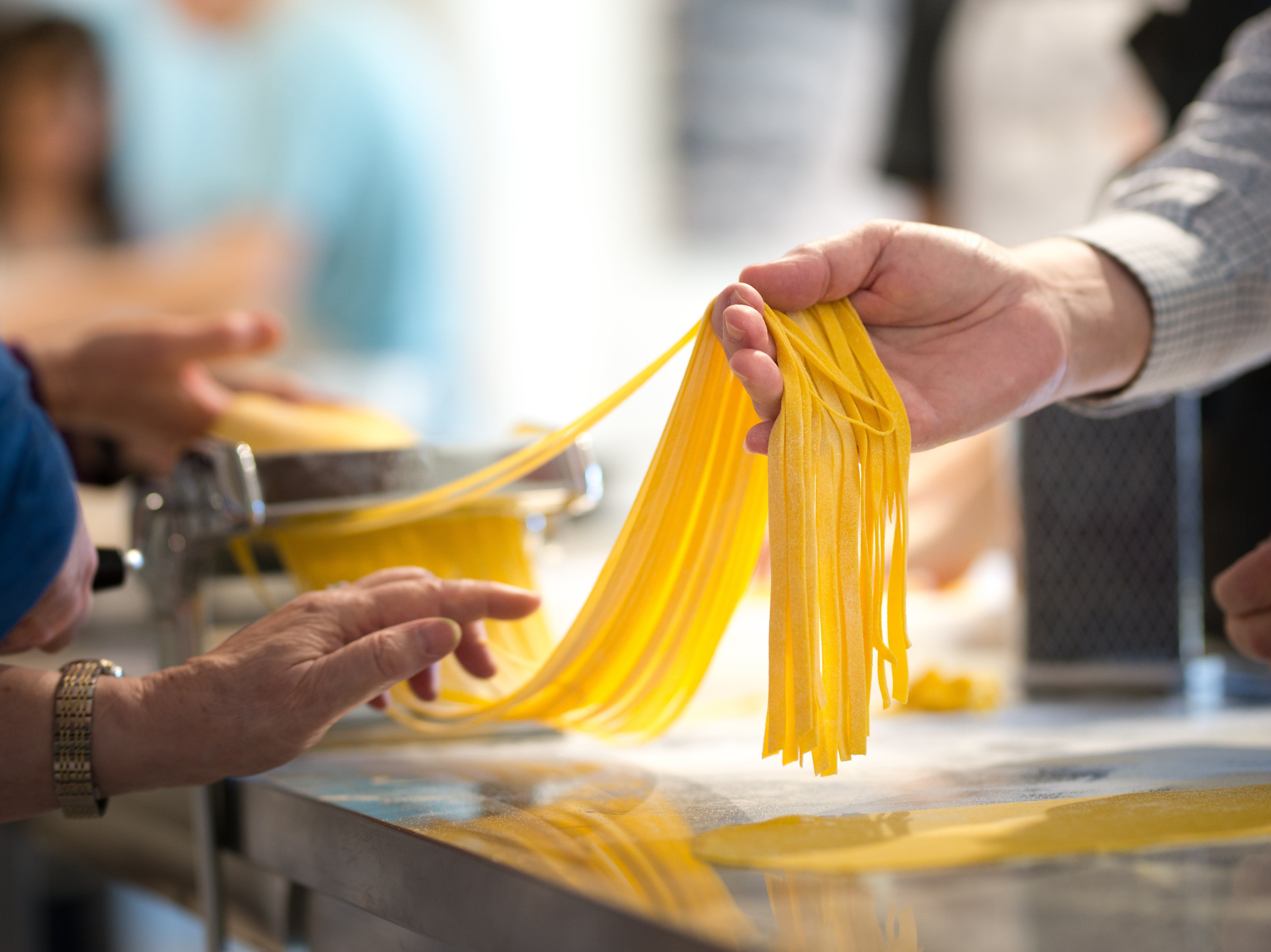 3 in 1 Fresh Pasta Class: Gnocchi, Fettuccine, Ravioli with Panna Cotta & Wine