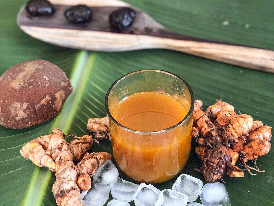 JAMU Indonesian Traditional Herbal Cure Make Jamu Drink 