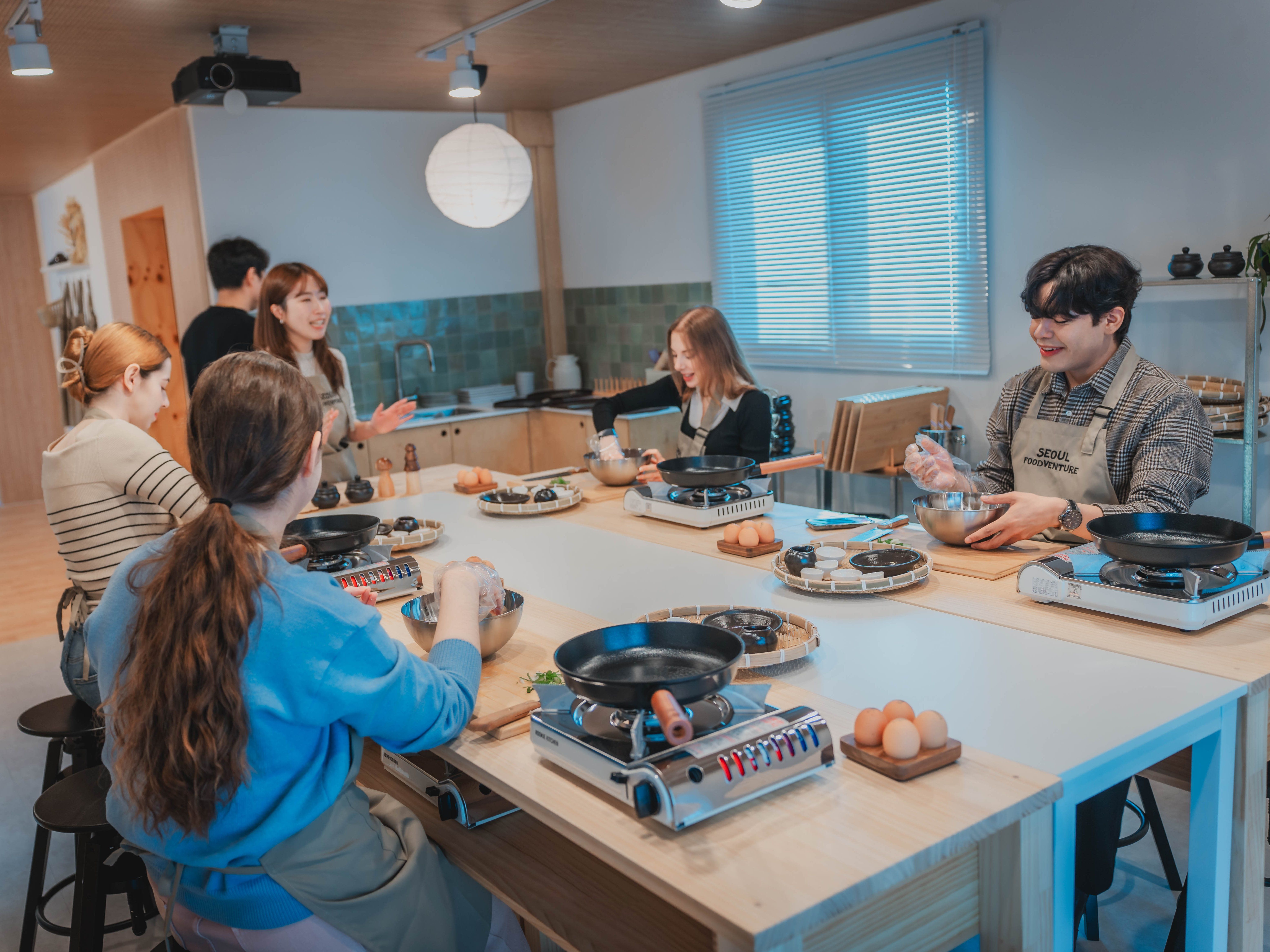 Korean Cuisine Class with Local Market Grocery Experience