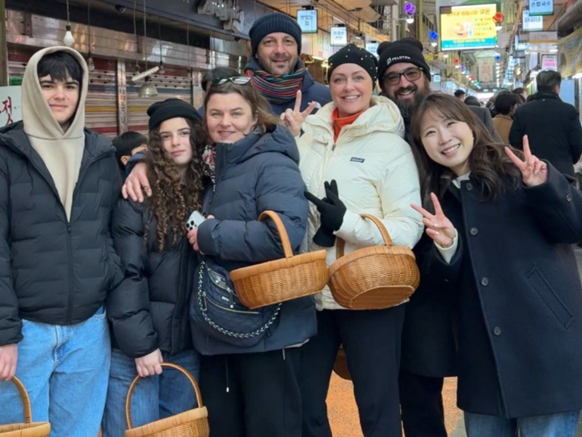 Korean Cuisine Class with Local Market Grocery Experience