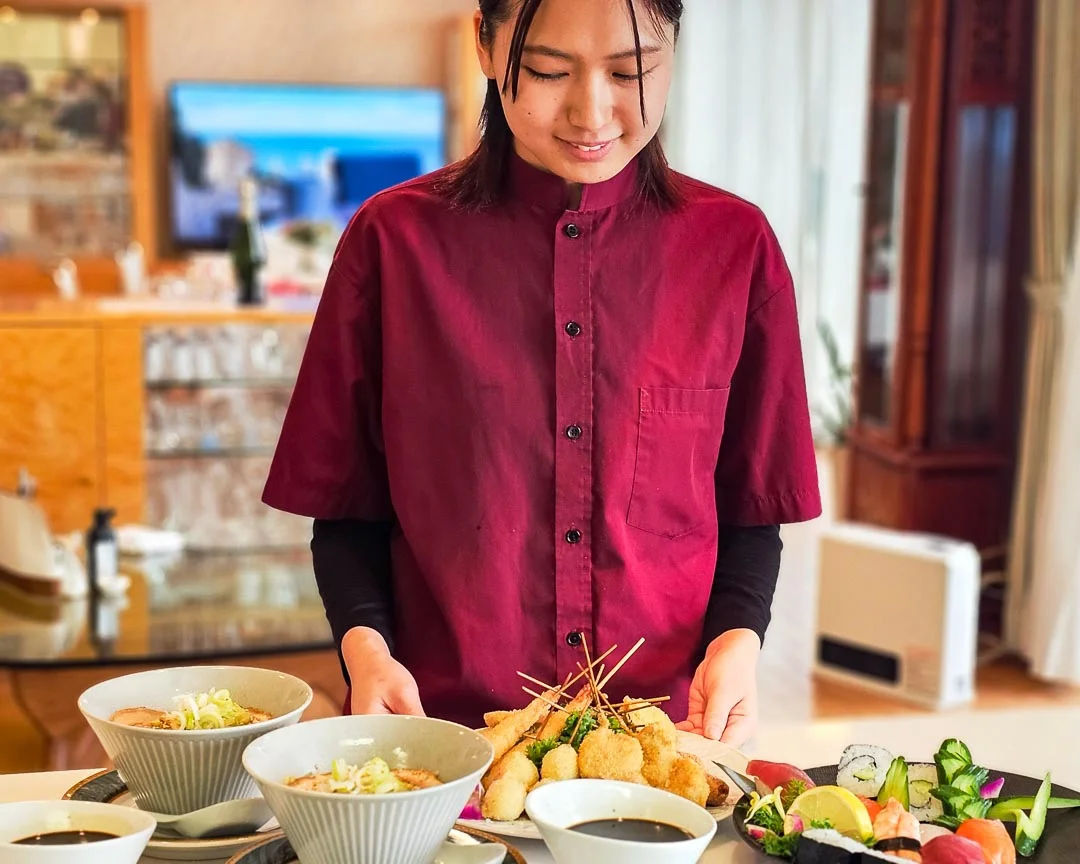 Kushikatsu & Sushi Culinary Class with Tea Ceremony in Osaka