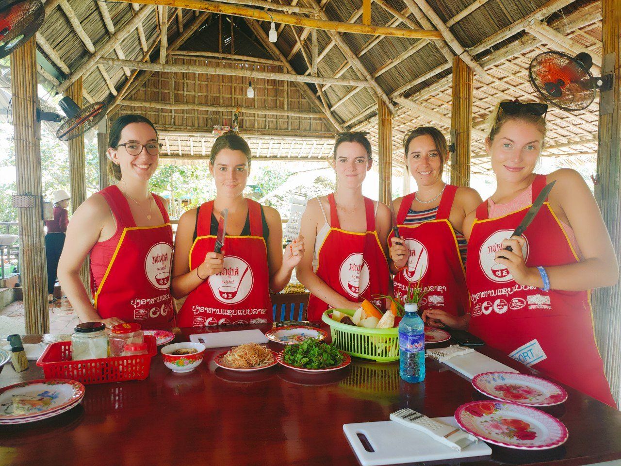 Local Market Walk, Basket Boat and Cooking Class Experience