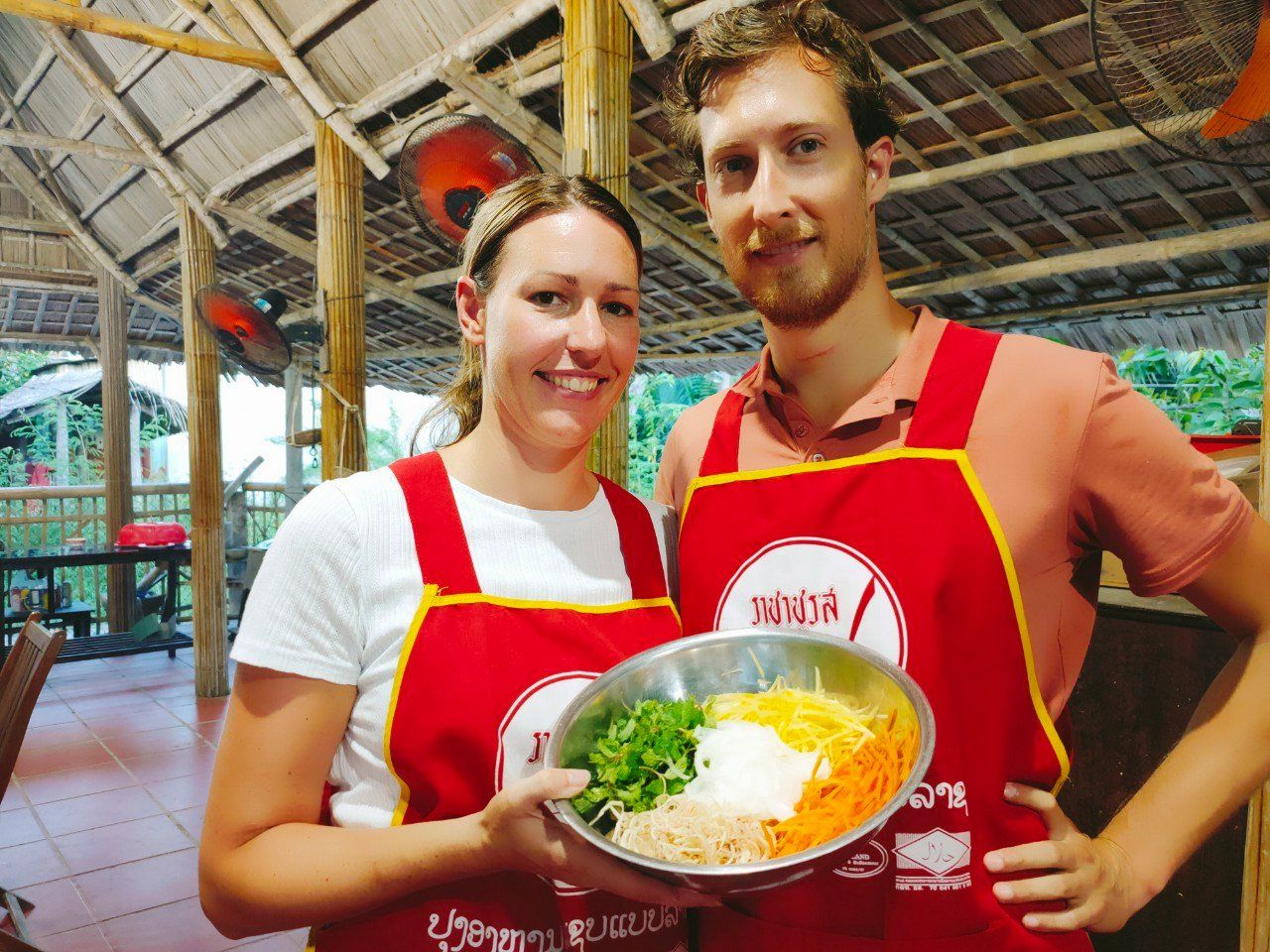 Local Market Walk, Basket Boat and Cooking Class Experience