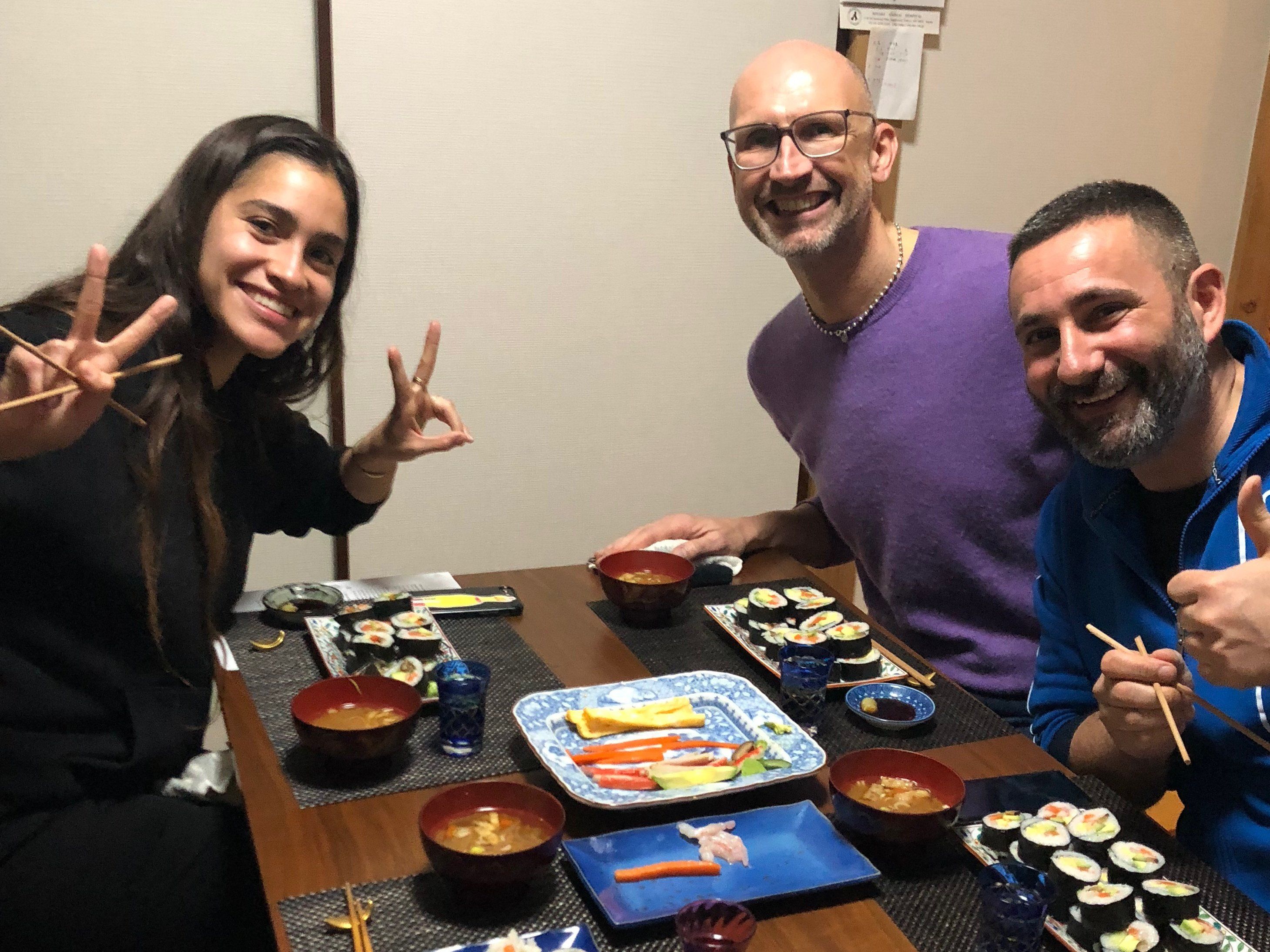 Hands-On Rolled Sushi Making Class and Sake Tasting
