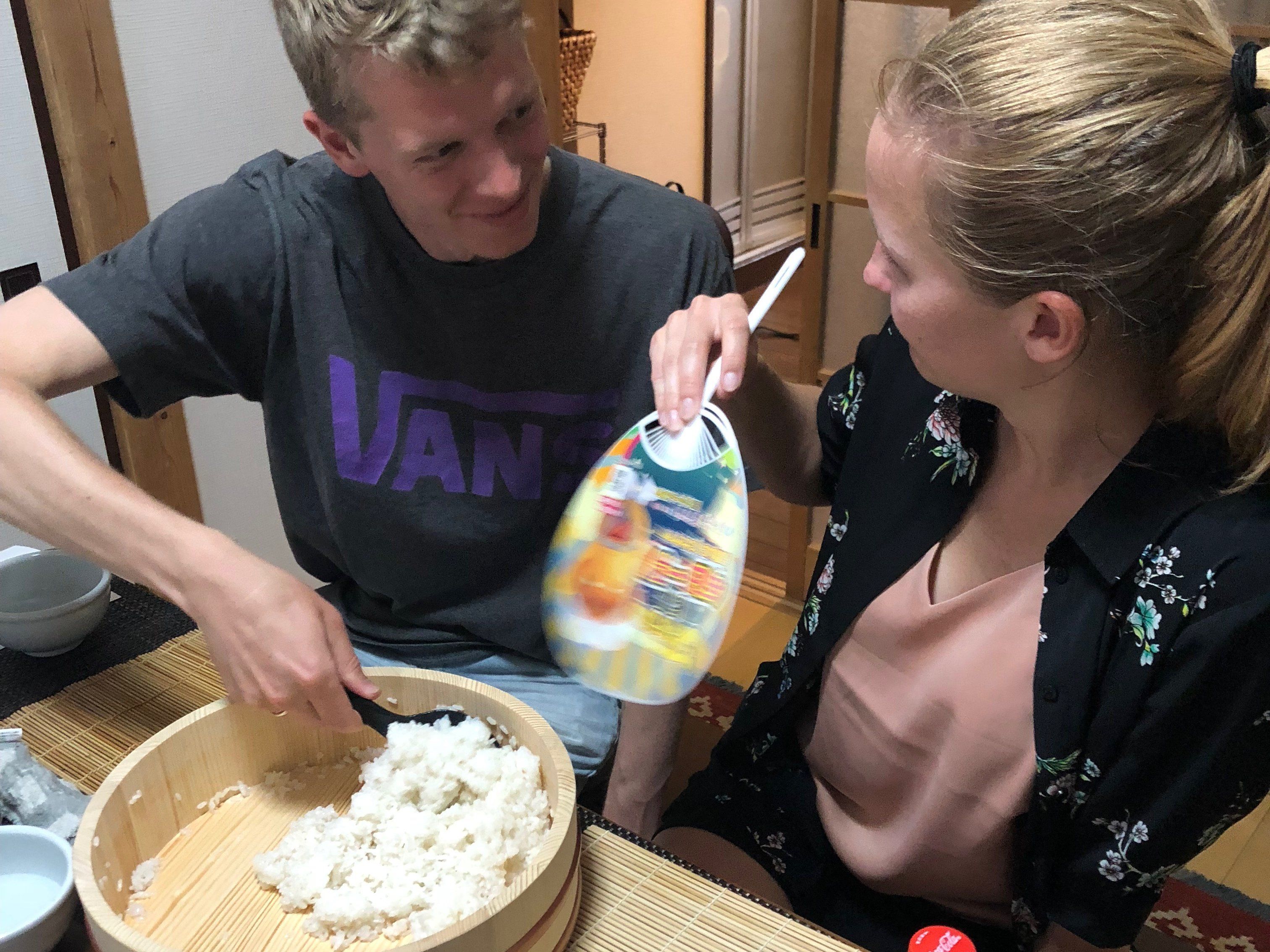 Hands-On Rolled Sushi Making Class and Sake Tasting